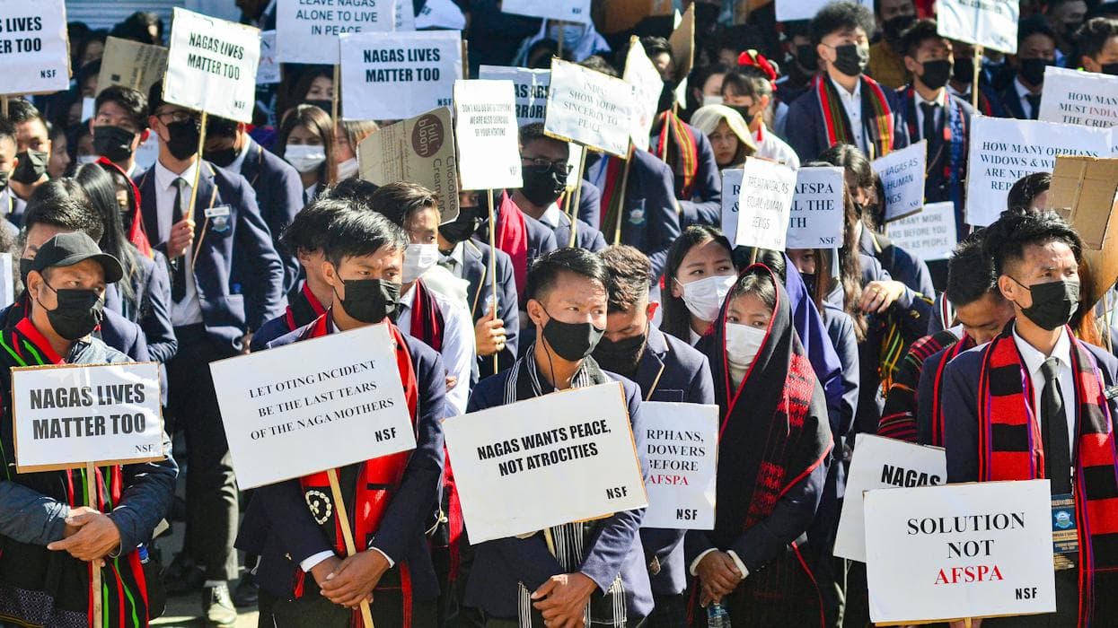 Nagaland killings: massive protests by students in Kohima