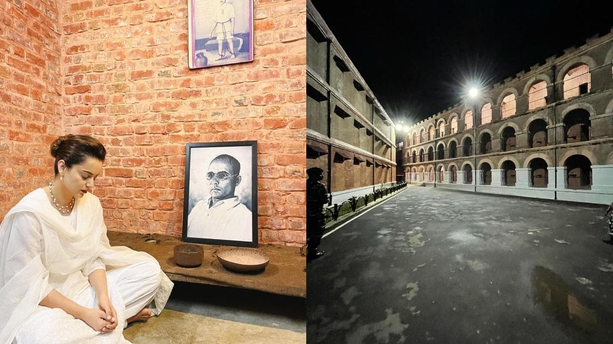 Kangana Ranaut pays tribute to Veer Savarkar at Kaala Pani jail, says 'his cell is the truth of azaadi'