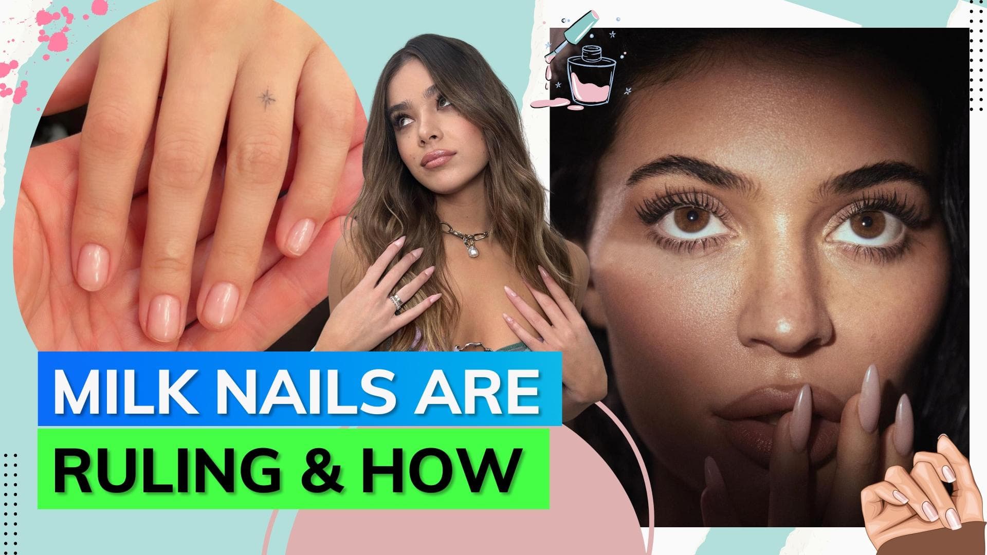 Milk nails are the latest zeitgeist, take inspos here