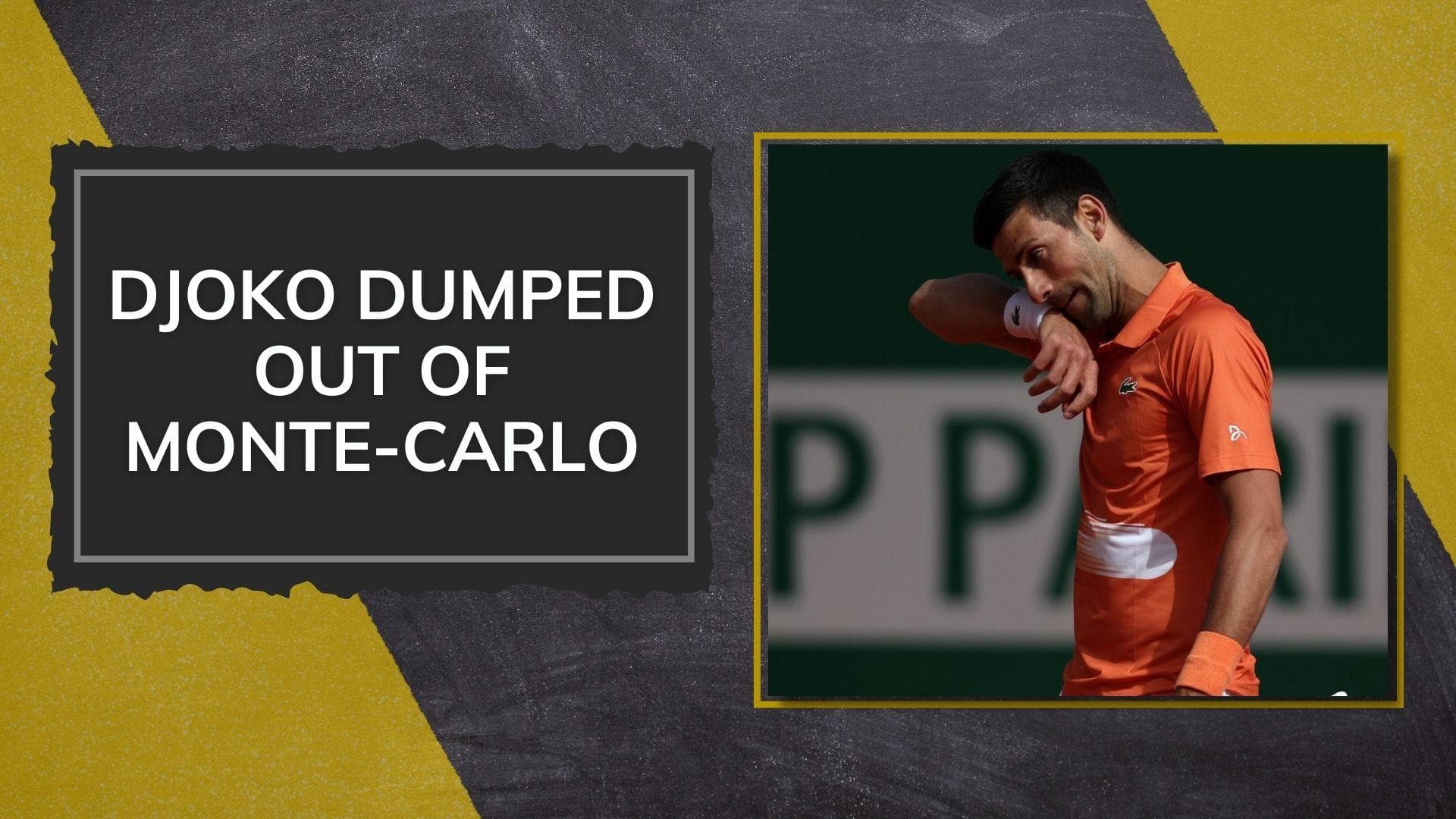 Monte-Carlo Masters: World no.1 Novak Djokovic loses in the second round 