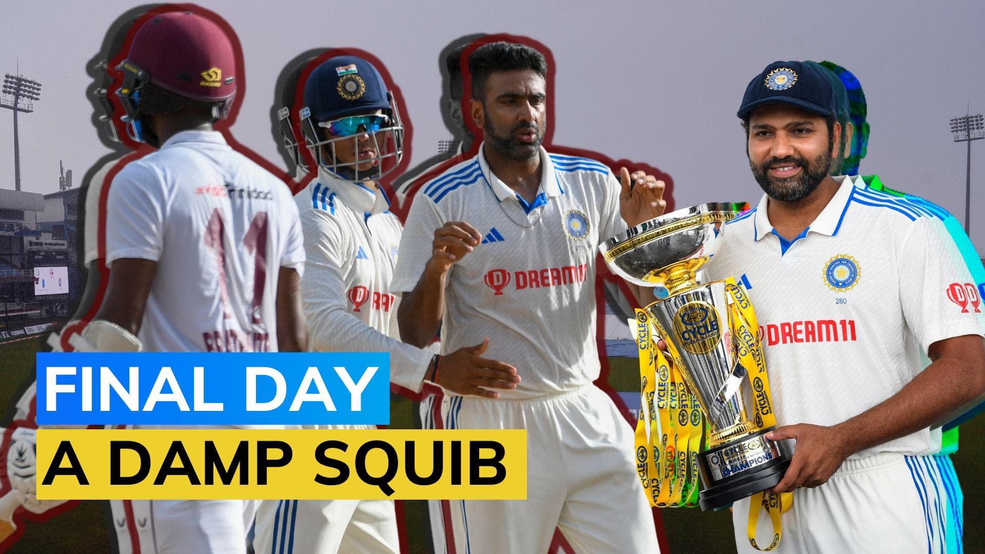 IND vs WI: Rain has final say in 2nd Test; India clinch another series win against West Indies