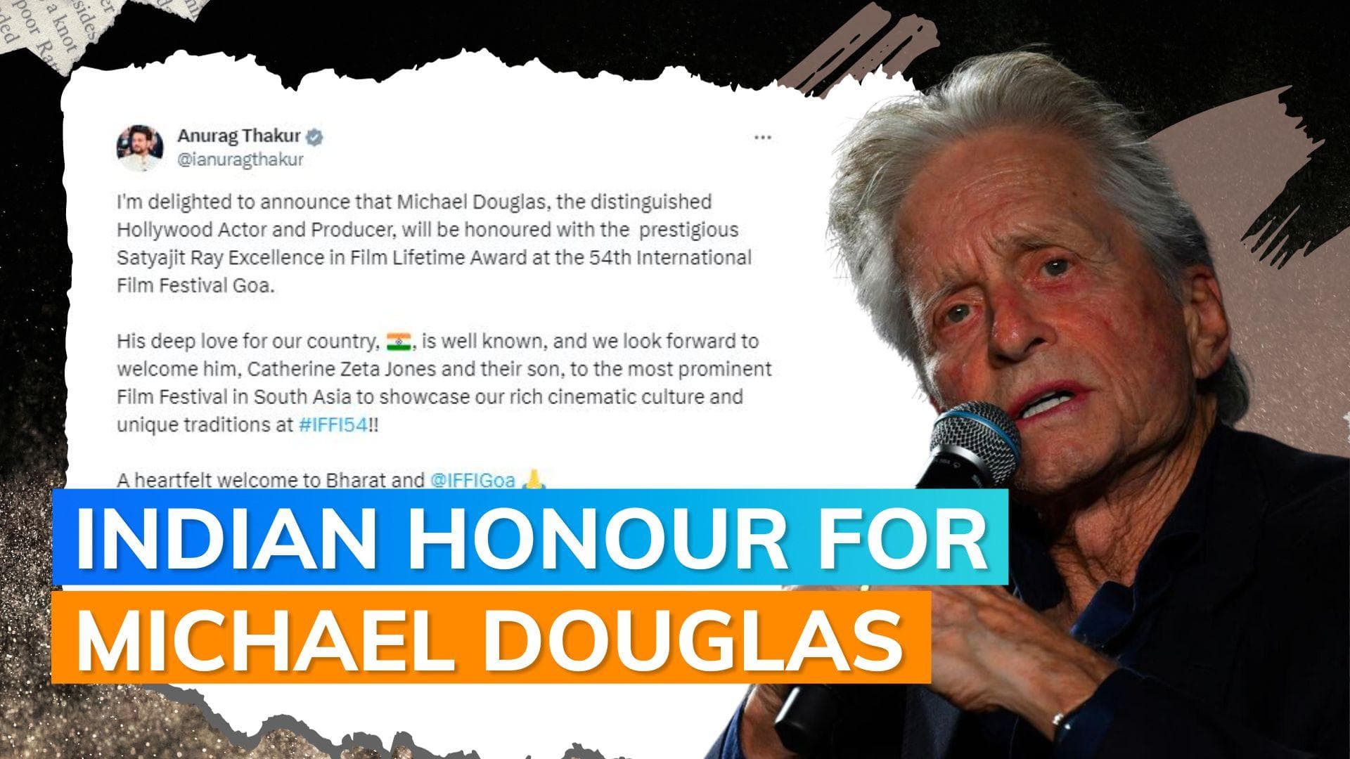 IFFI Goa 2023: Michael Douglas to be conferred with Satyajit Ray Excellence in Film Lifetime Award