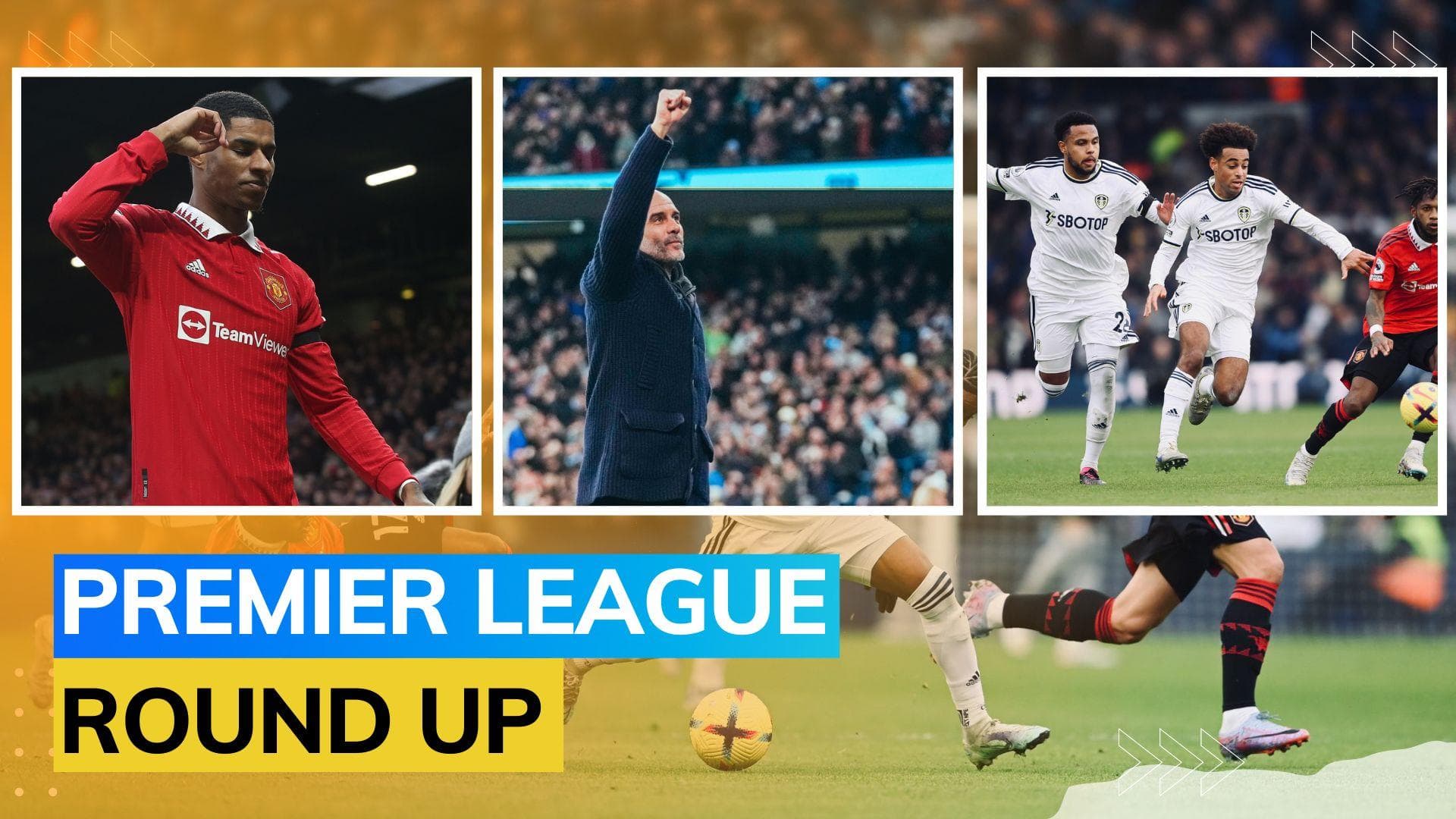 Premier League: Man City beat Aston Villa 3-1, Man Utd overcome Leeds 2-0