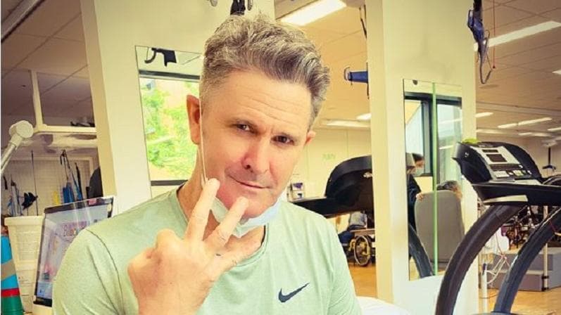 Former New Zealand all-rounder Chris Cairns takes ‘first steps’ after life-threatening surgeries