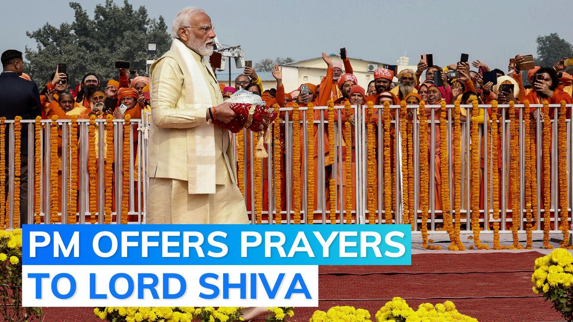 PM Modi offers prayers at Kuber Tila; unveils 'Jatayu' statue
