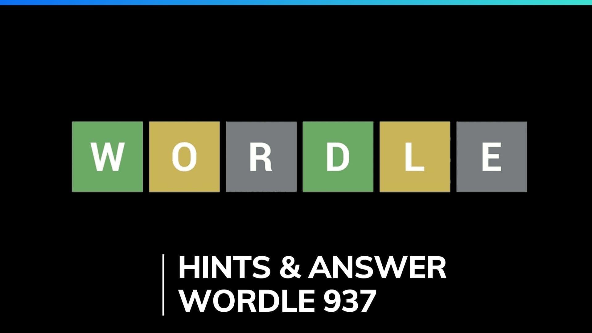 Wordle 937 Hints and Solution for January 12, 2024: Decoding the daily challenge