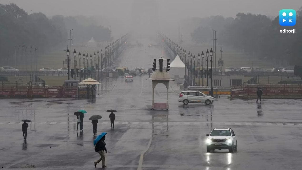 Light rain in parts of Delhi, minimum temperature 9.6 deg C