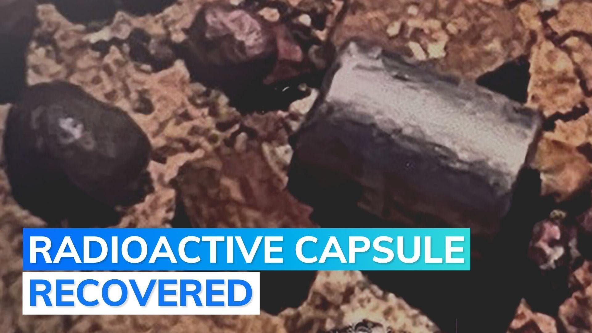 After days of search, tiny but dangerous radioactive capsule that fell off truck found in Australia