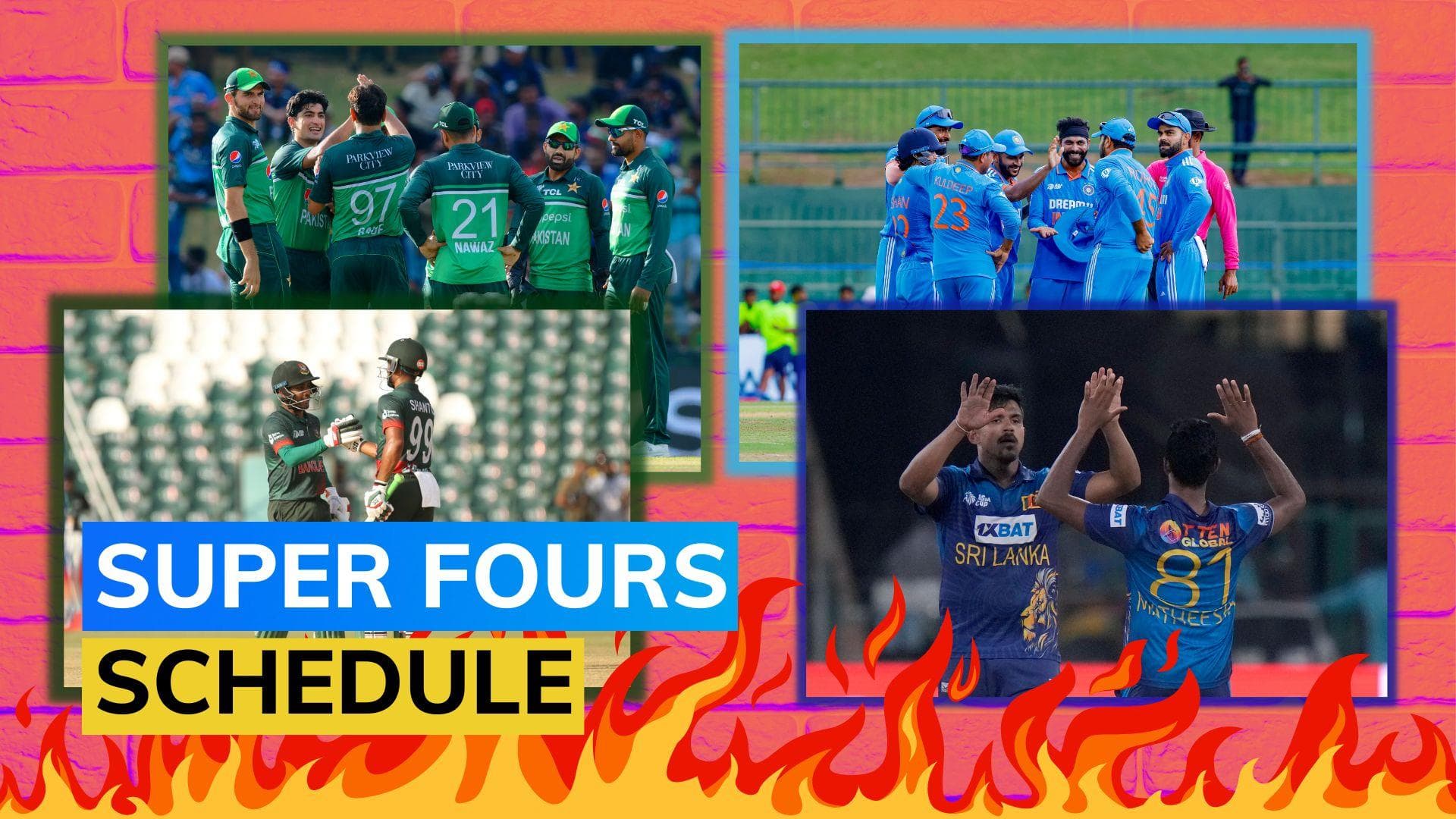 Asia Cup 2023 Super 4 schedule: Date, Timings, Venues - India vs Pakistan, other matches details
