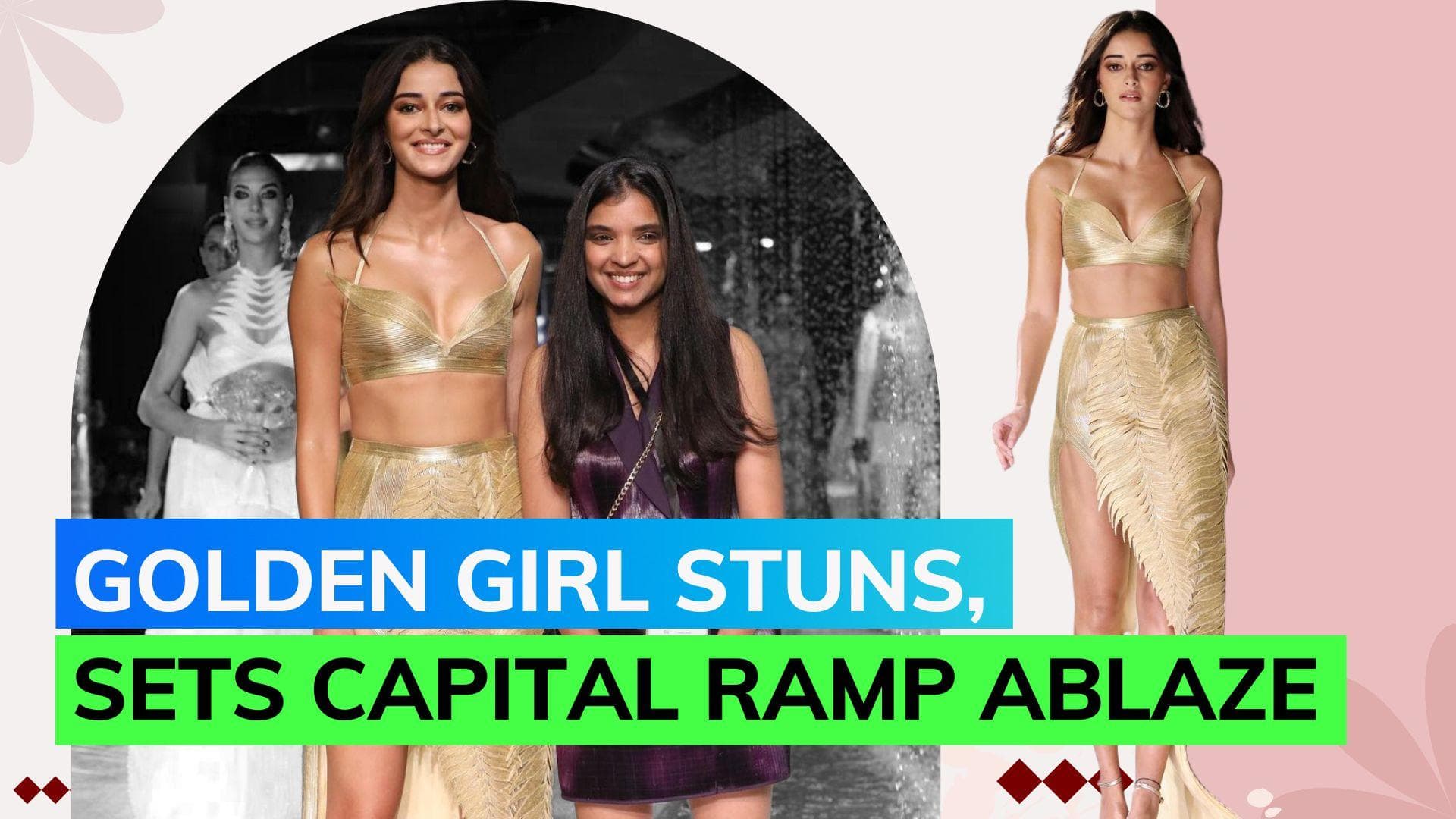 India Couture Week: Actor Ananya Panday turns showstopper for designer Rimzim Dadu