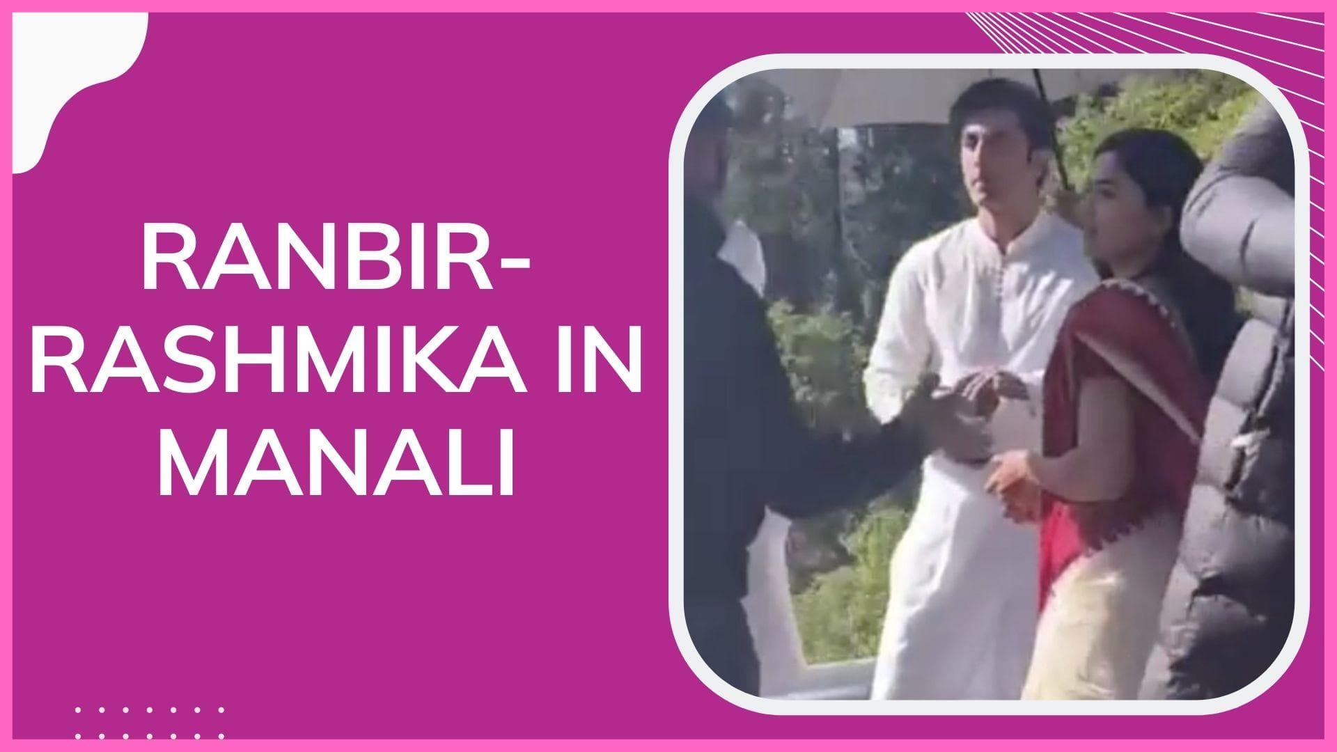 ‘Animal’: Ranbir Kapoor and Rashmika Mandanna spotted as they shoot in Manali 