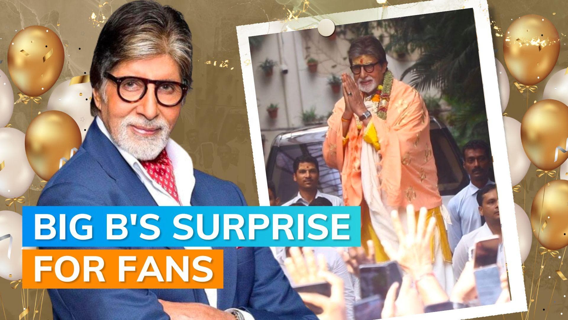 Amitabh Bachchan birthday: superstar fulfils fans wish as he comes outside Jalsa to greet them