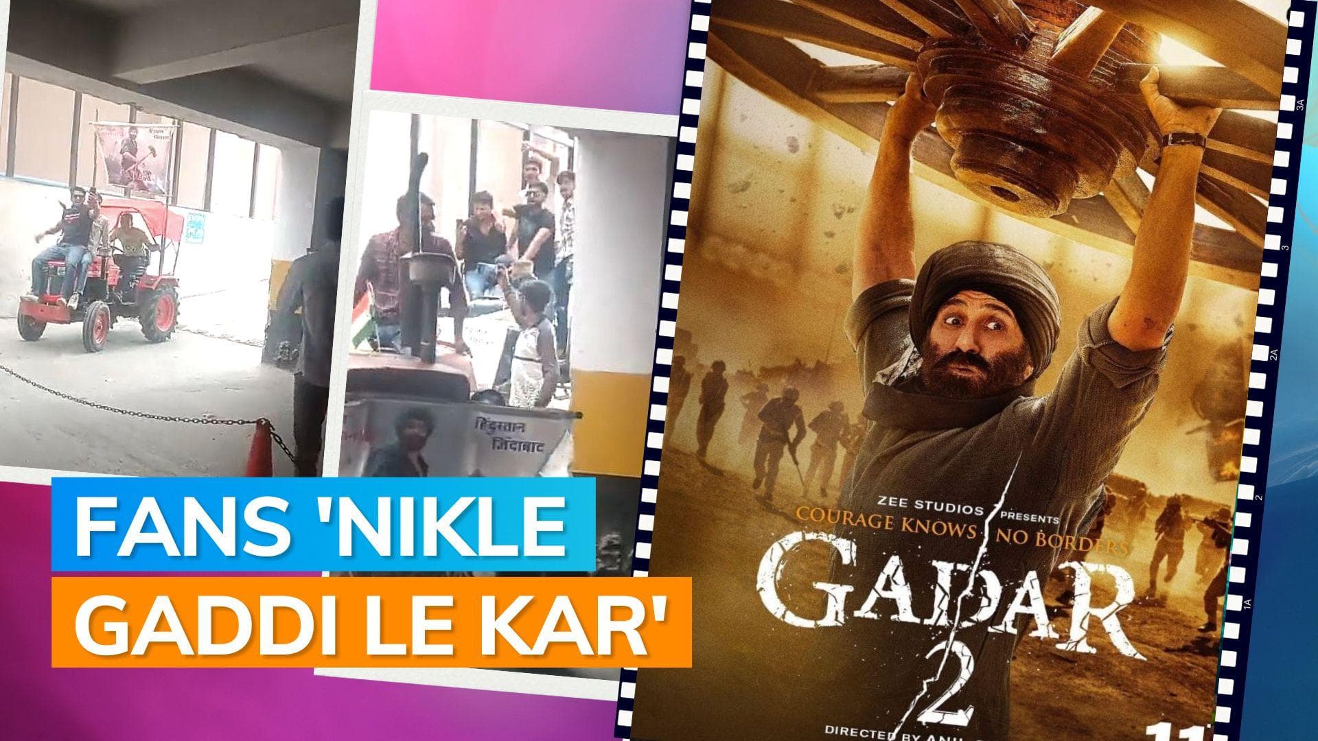 'Gadar 2': Sunny Deol's ardent fans arrive in tractors to watch film; video goes viral