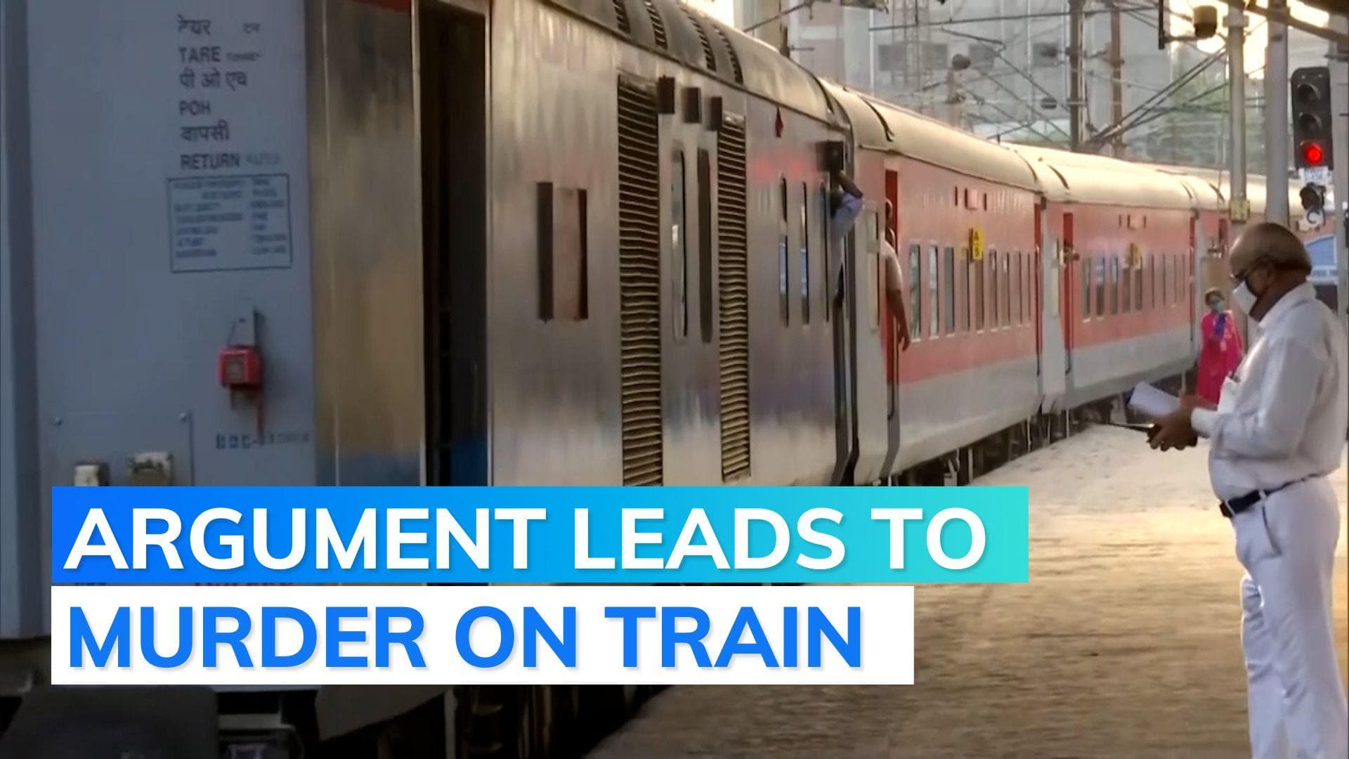 Murder on train: man stabs relative to death