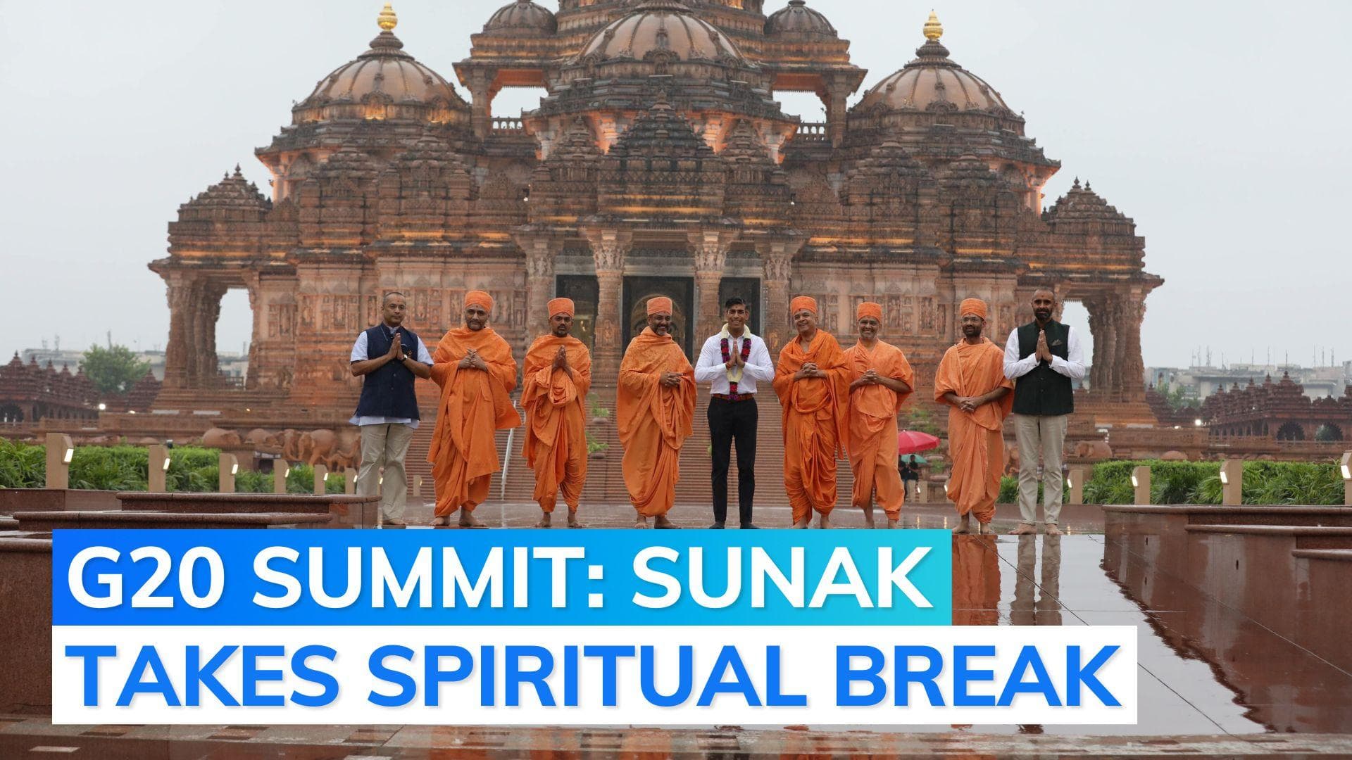 In pics: UK PM Sunak, wife Akshata visit Akshardham temple