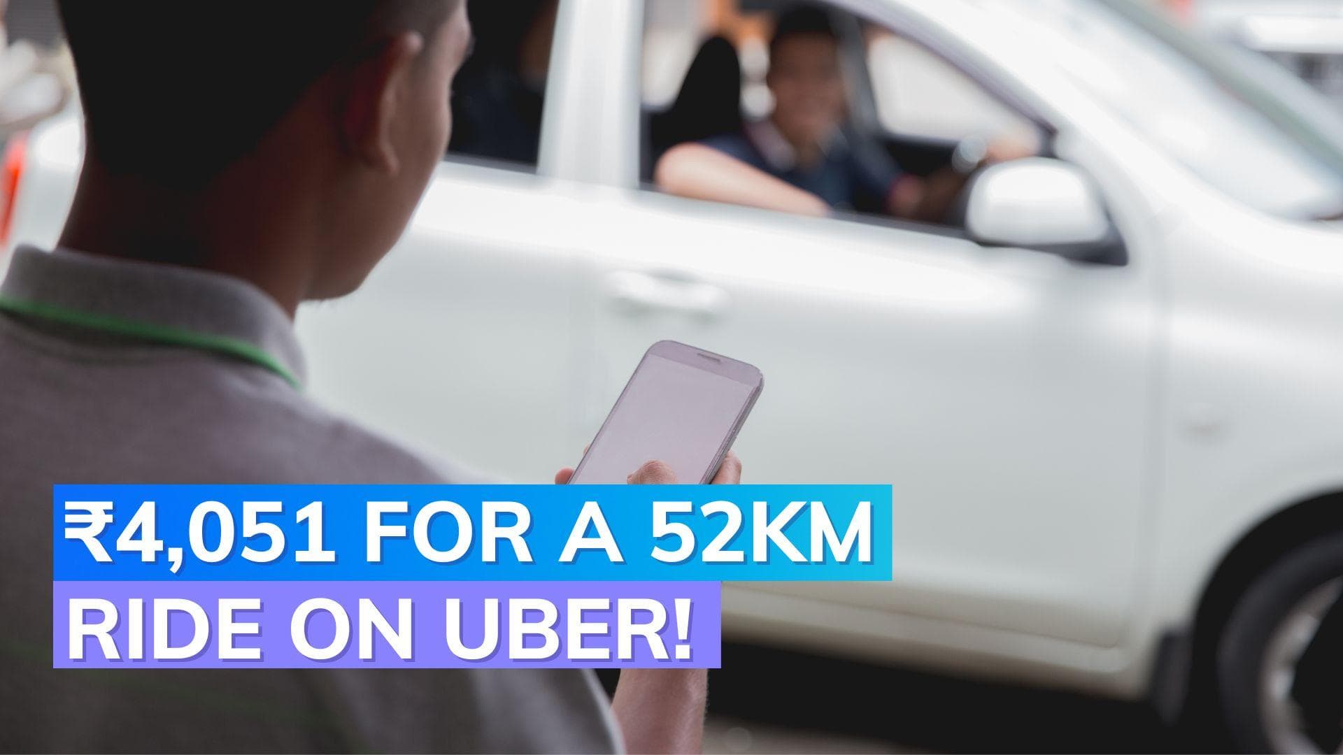 Uber fare shock: Man astonished by exorbitant price from Bengaluru airport to Electronic City