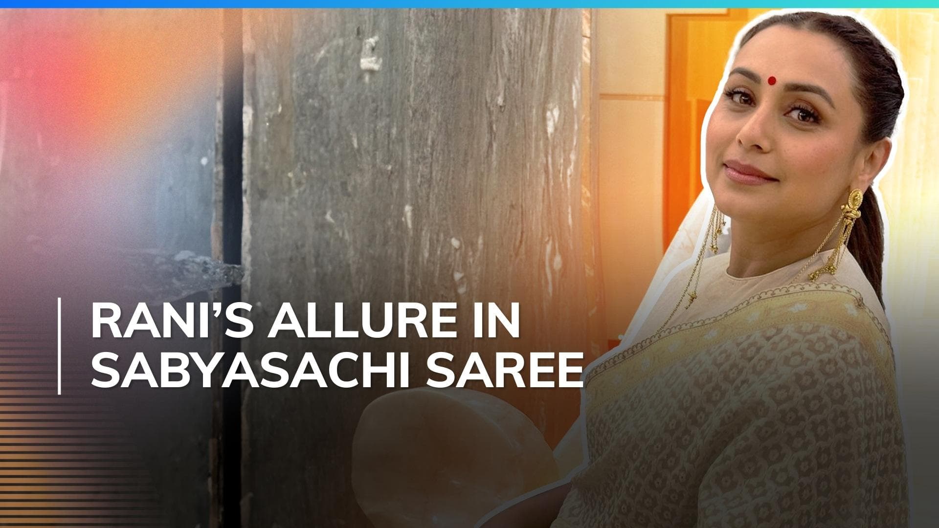 Rani Mukerji dazzles in an ivory and gold saree at Indian Film Festival celebration in Australia | Watch