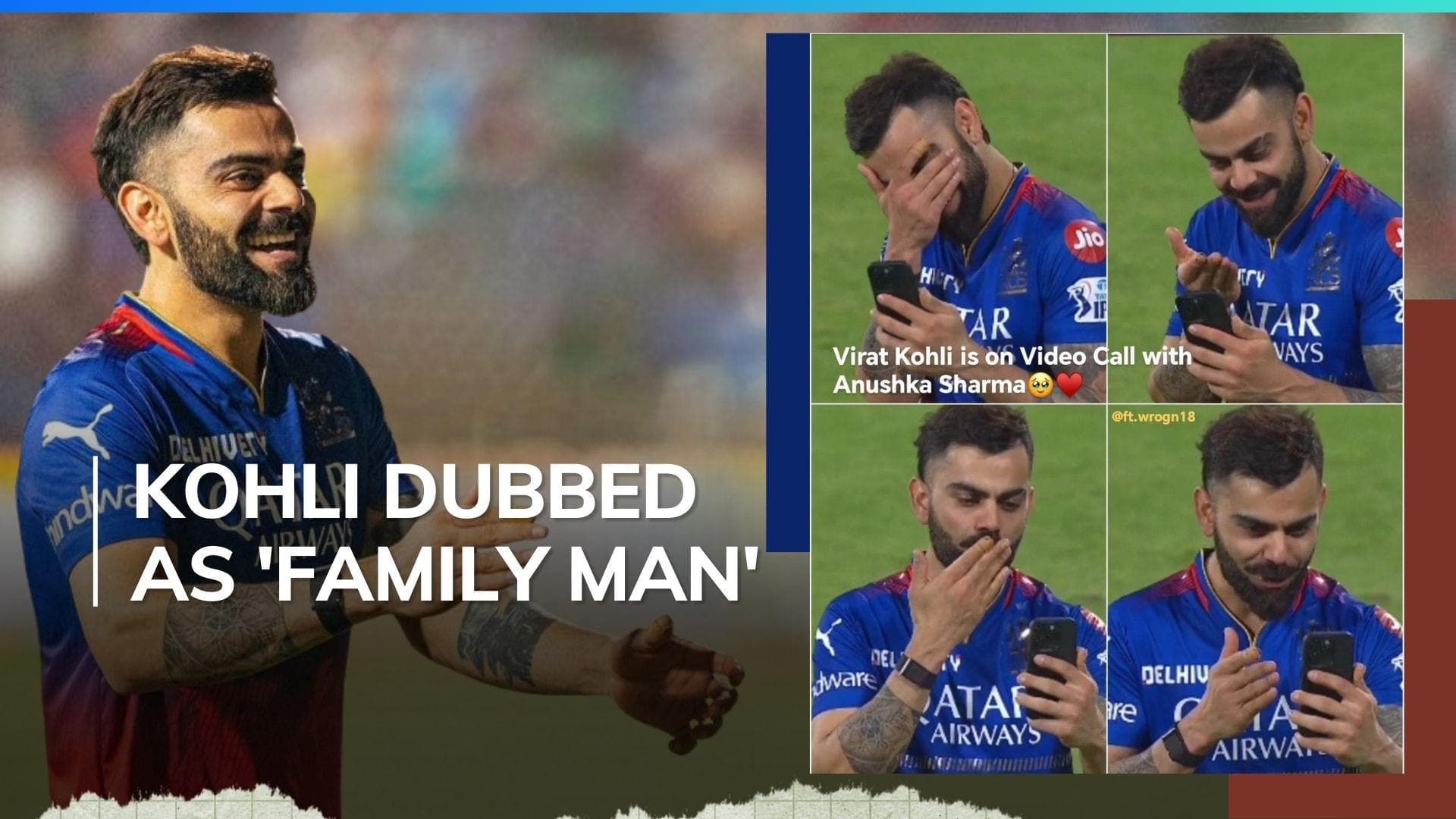 IPL 2024: Virat Kohli video calls Anushka Sharma after match, sends kisses to kids Vamika, Akaay | Watch