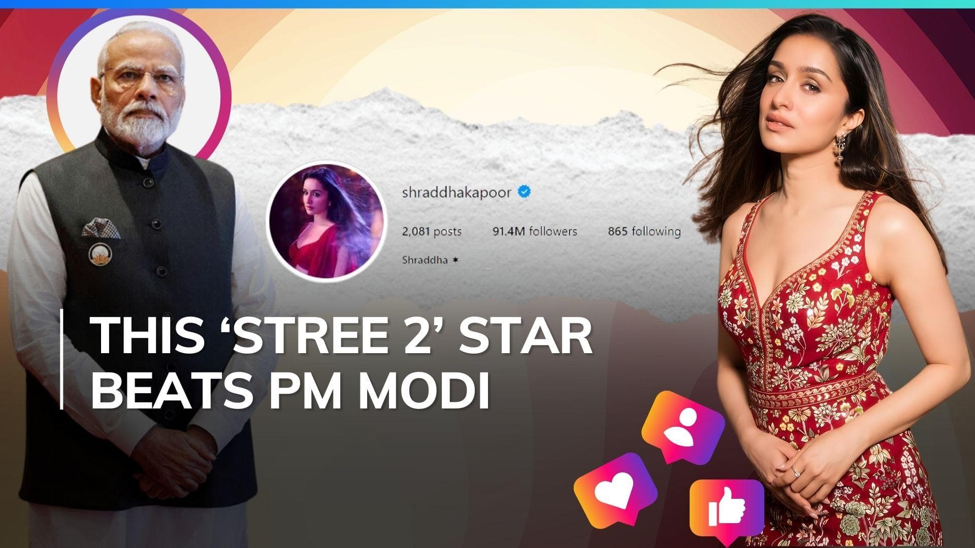 Shraddha Kapoor outpaces PM Modi on Instagram, becomes third most-followed Indian celebrity