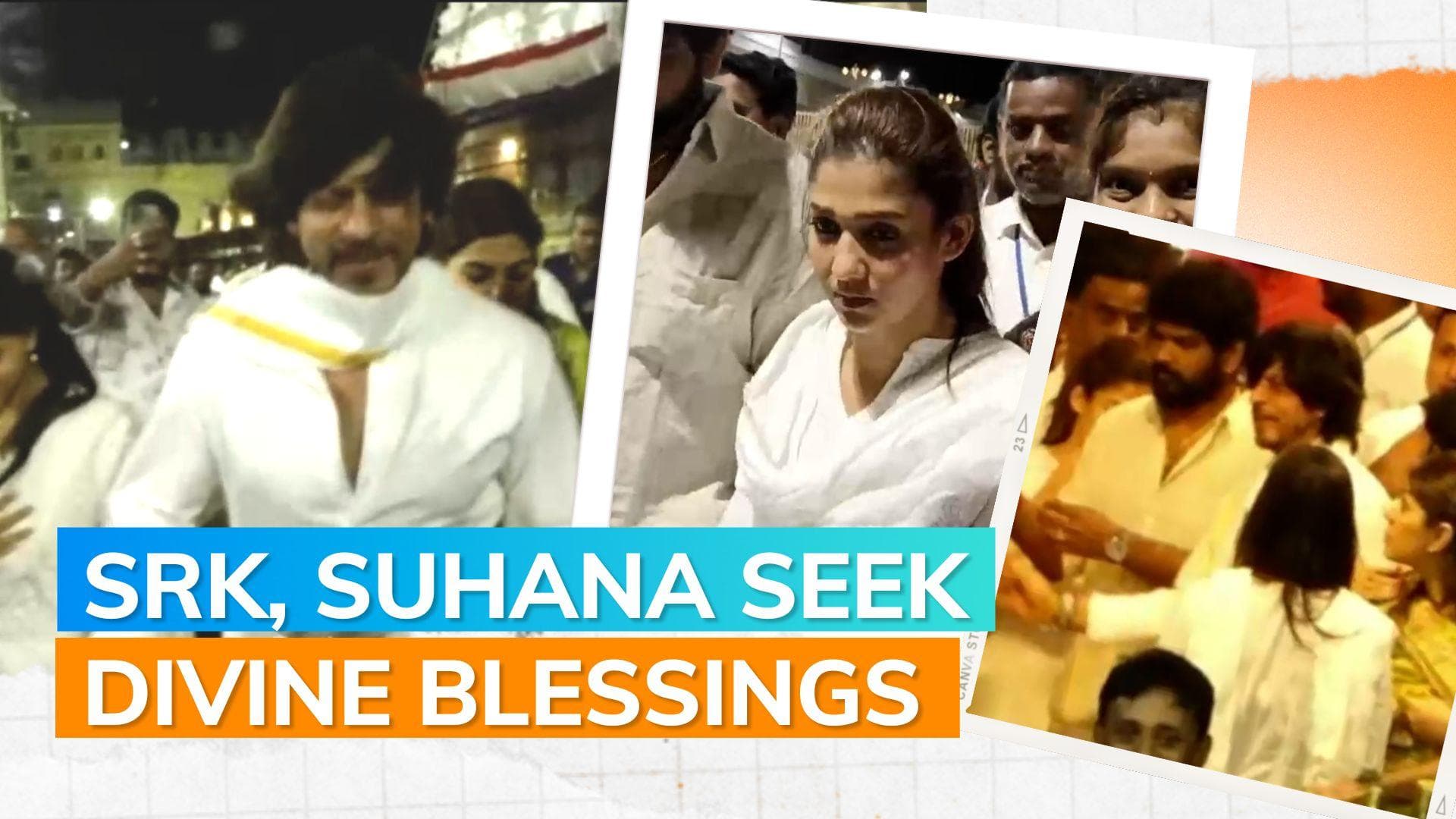 Shah Rukh Khan visits Tirupati's Sri Venkateshwara Swamy temple ahead of 'Jawan's release | watch
