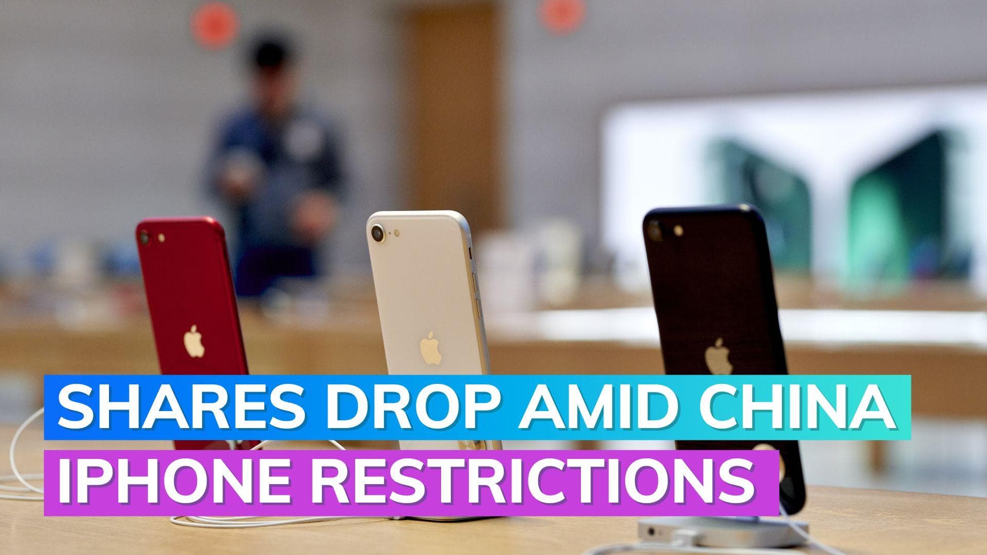 Apple stock declines amidst concerns over iPhone sales in China