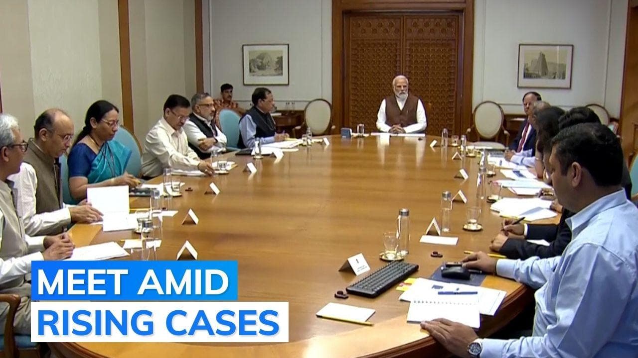 Watch: PM Modi's review meeting on Covid situation in India underway