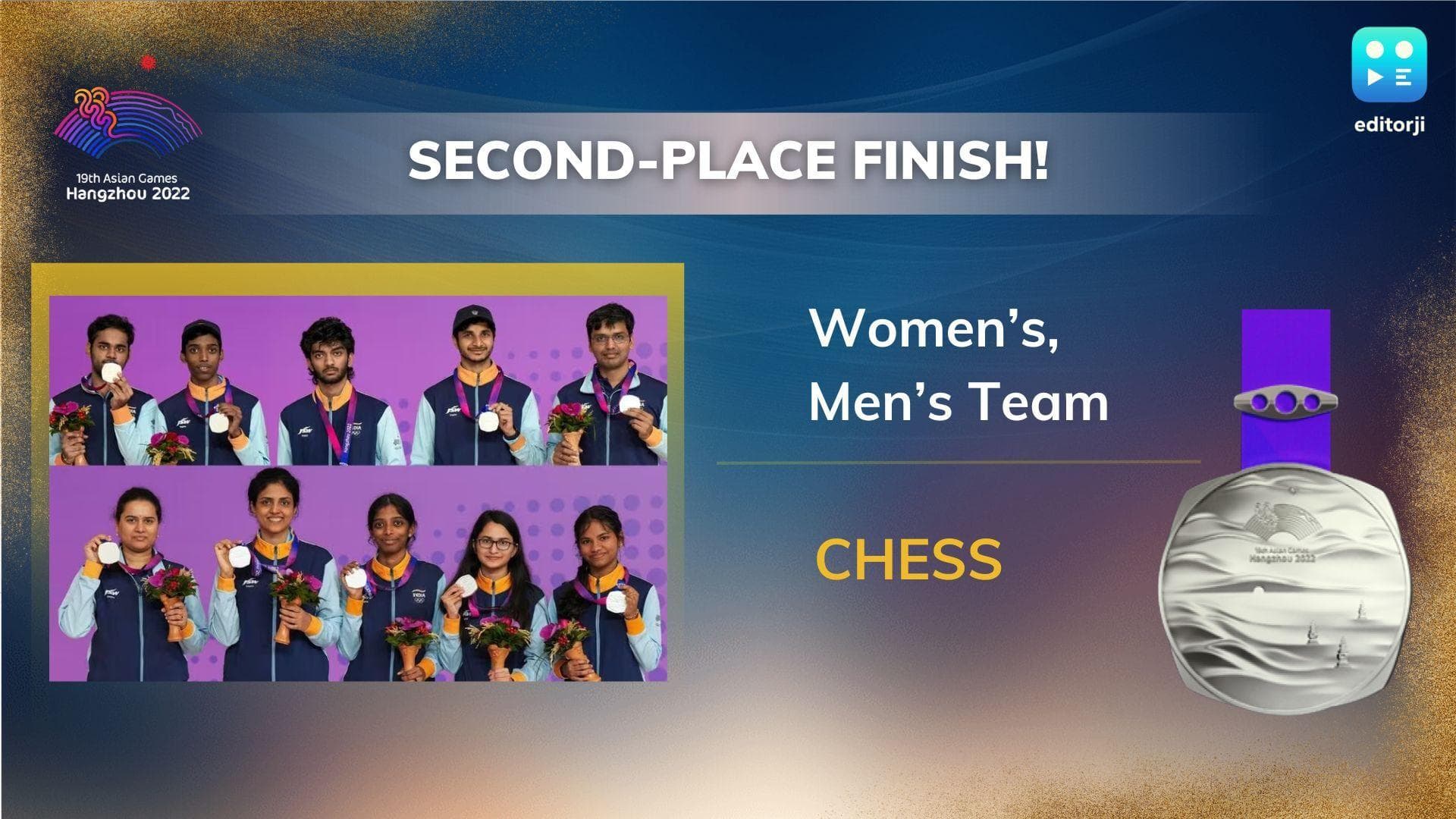 Women and Men's team clinch silver medals at Asian Games 2023