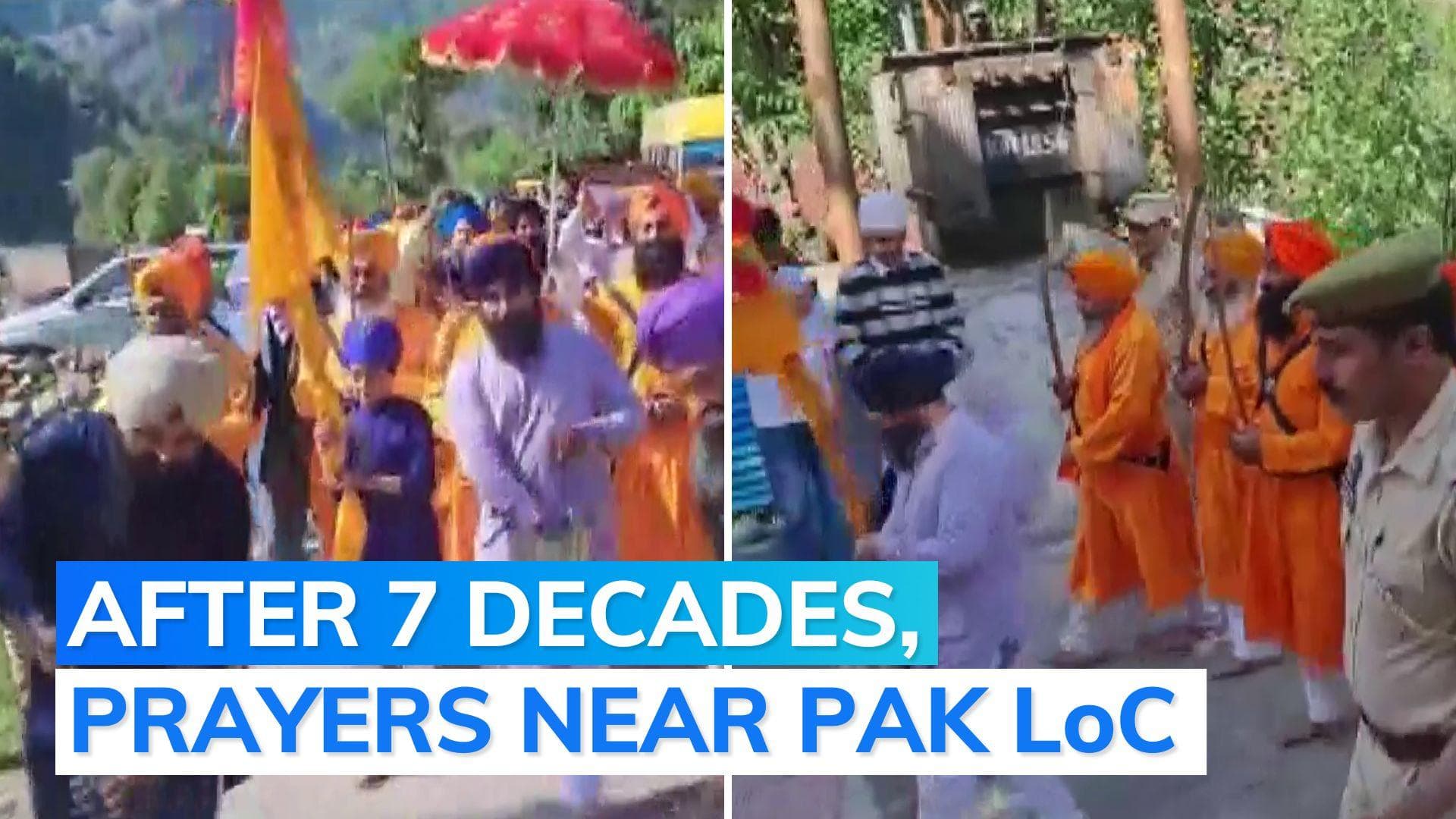 Gurudwara reopened near LoC after 75 years: Sikh devotees offer prayers in Teetwal, J&K