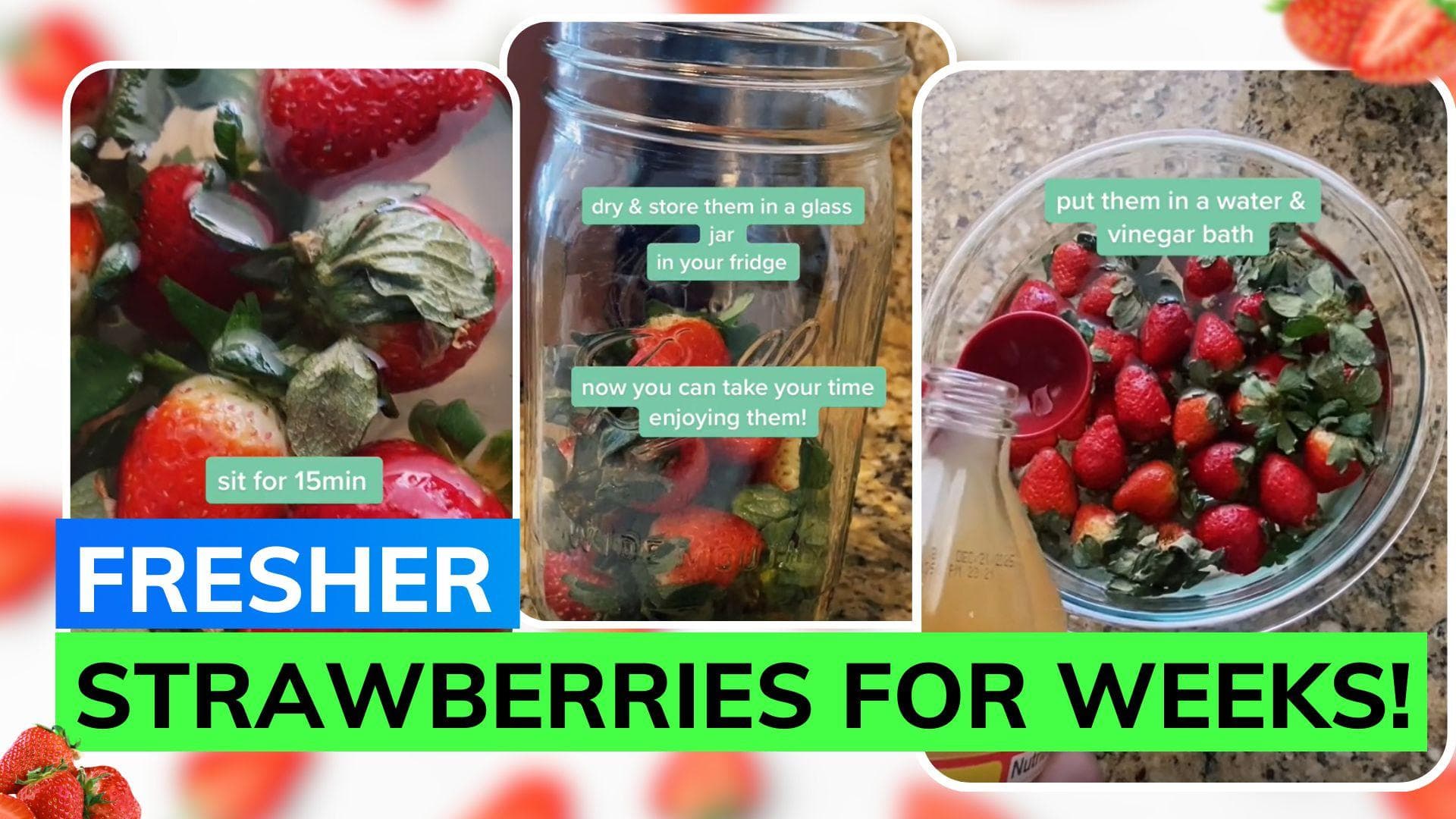 Extend the shelf life of strawberries with this genius hack!