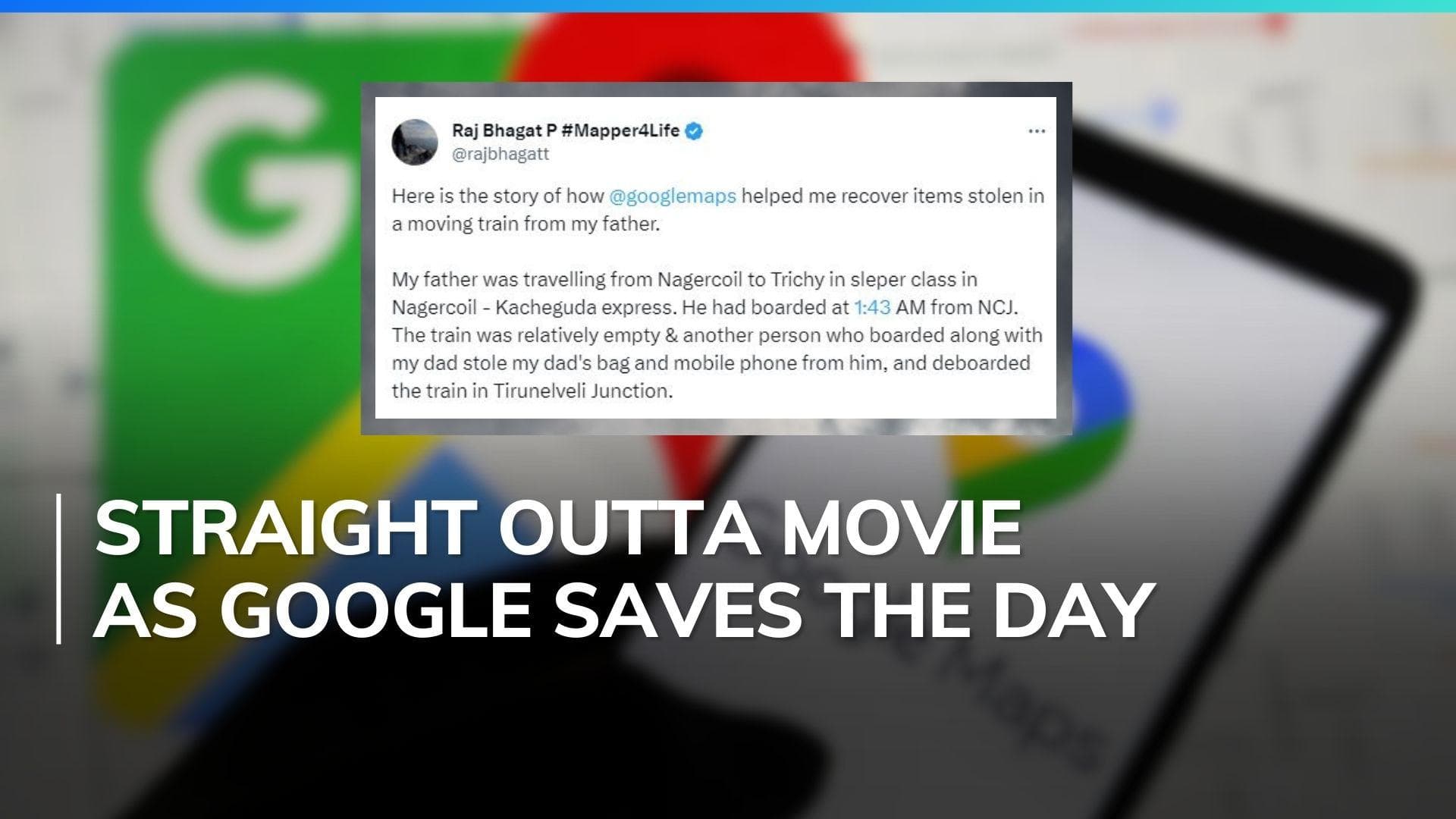 Man shares story of how Google Maps helped him trace stolen mobile phone