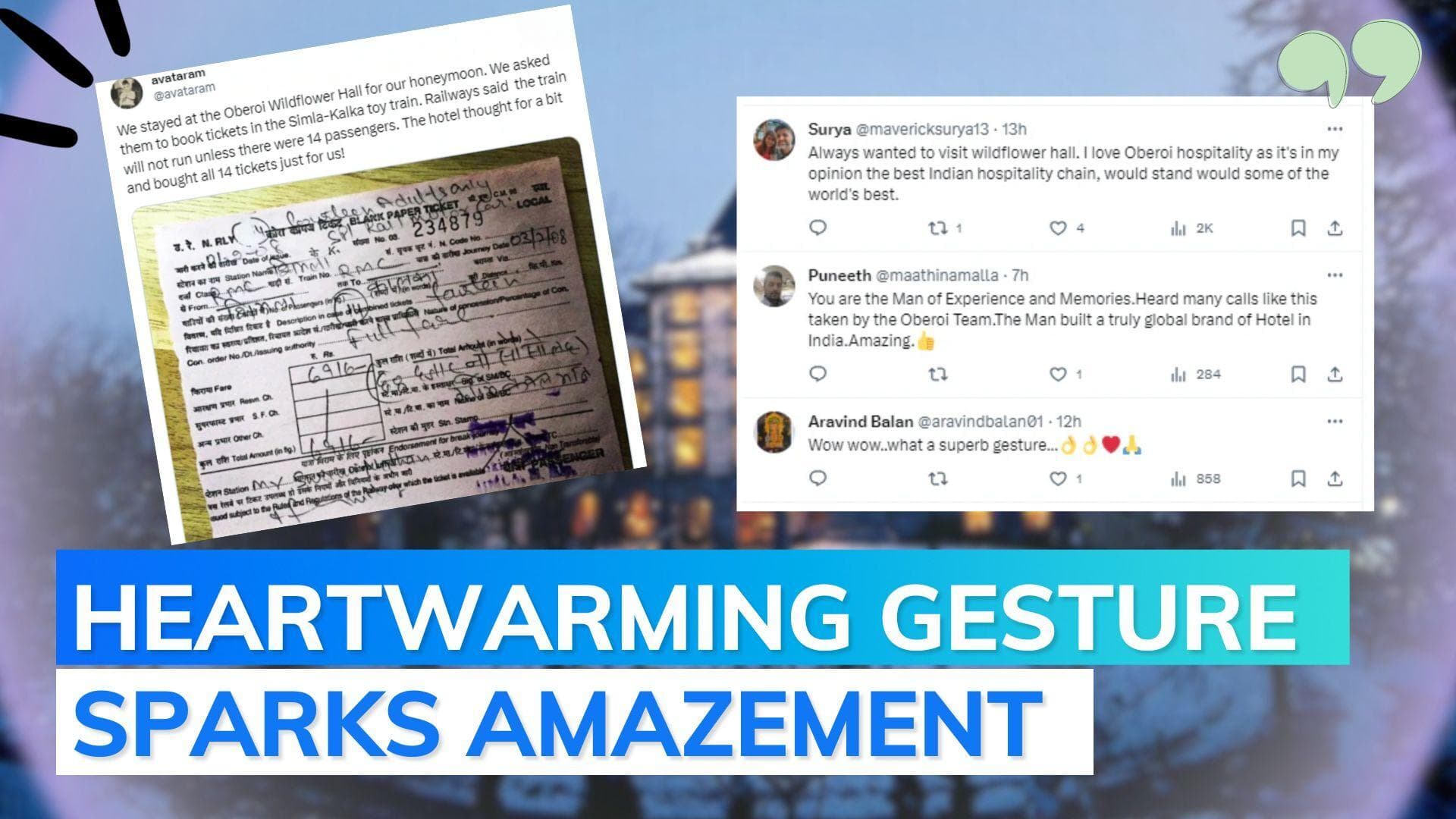 Viral honeymoon tale reveals Oberoi hotel's heartwarming gesture 