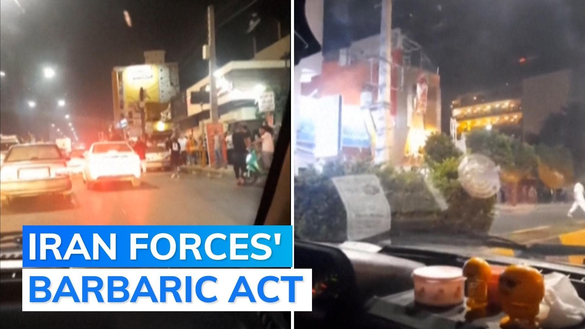 Video: Spine-chilling visuals of Iranian woman moments before she is shot during protest