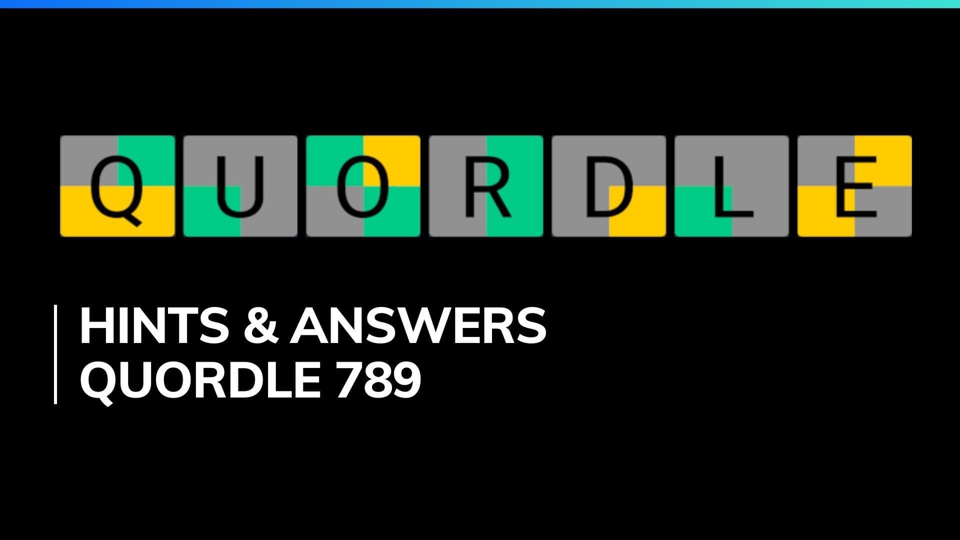 Quordle 789 Hints and Answer for March 23, 2024: Quite a challenge today