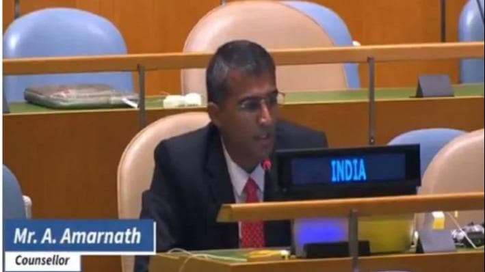 भारत ने UN में पाक को फिर घेरा, कहा- यहां शांति की बात कर रहे हैं, वहां आपके PM लादेन को शहीद बताते हैं