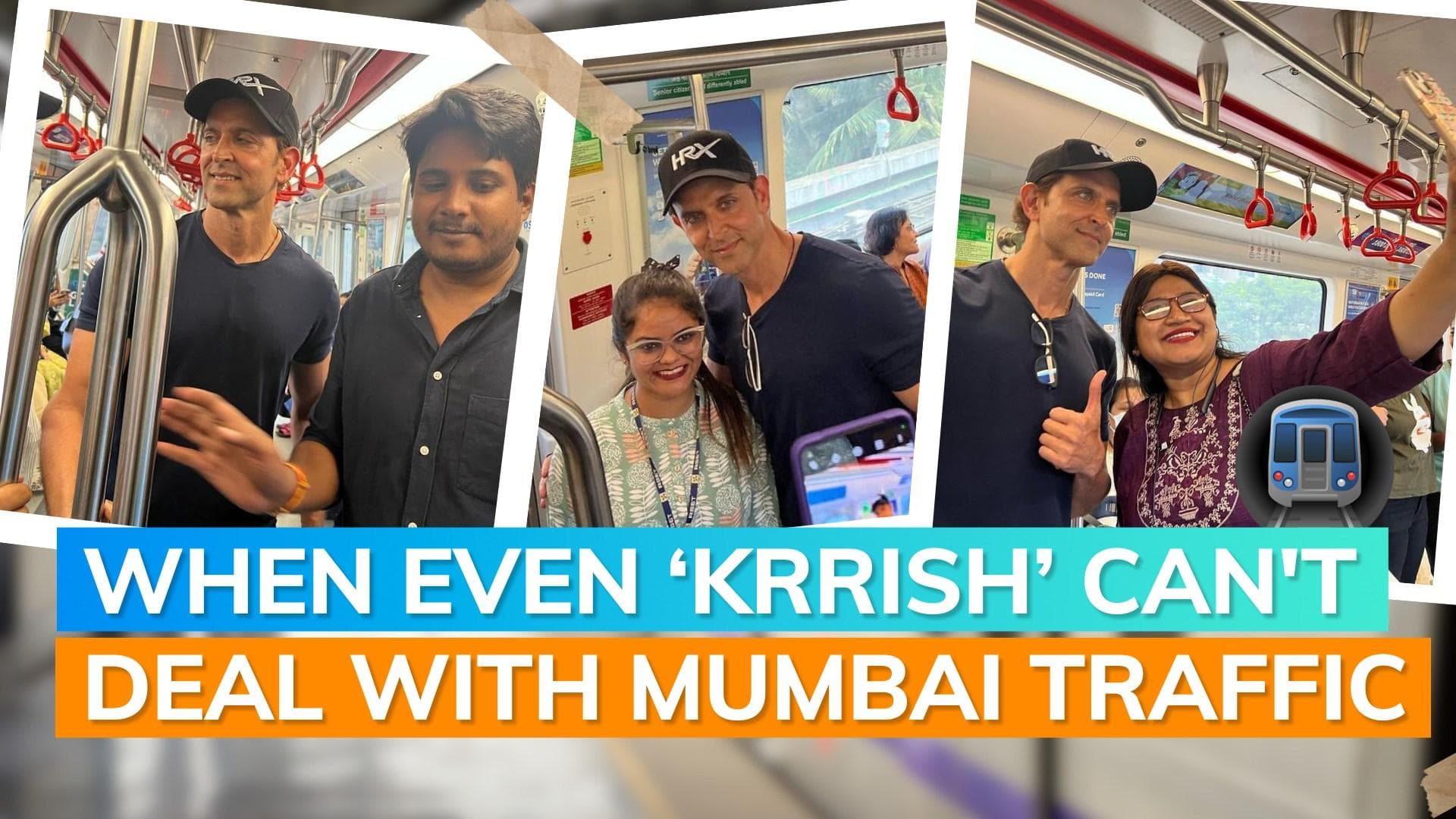 Hrithik Roshan takes Mumbai metro to work, poses with commuters: watch