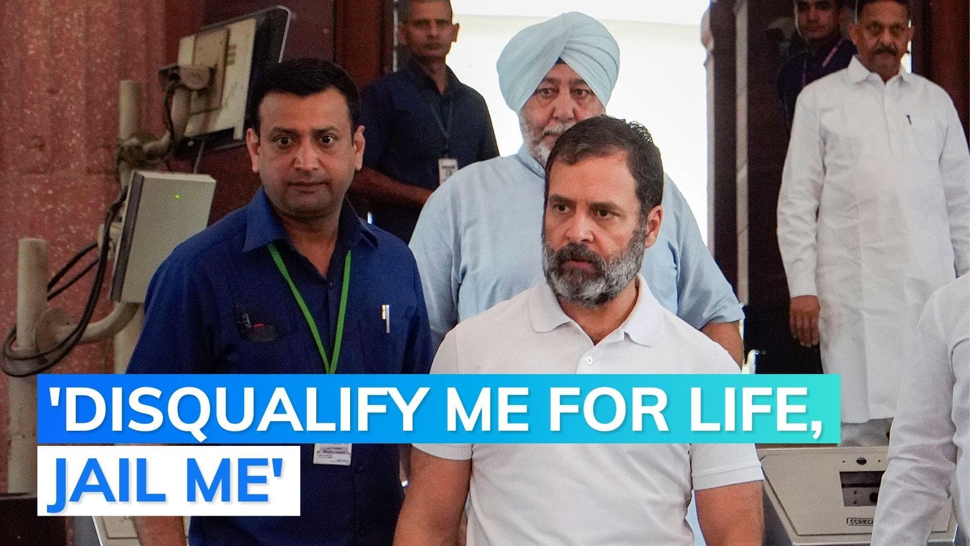 Rahul Gandhi: disqualified as MP because PM Modi is scared of my next speech