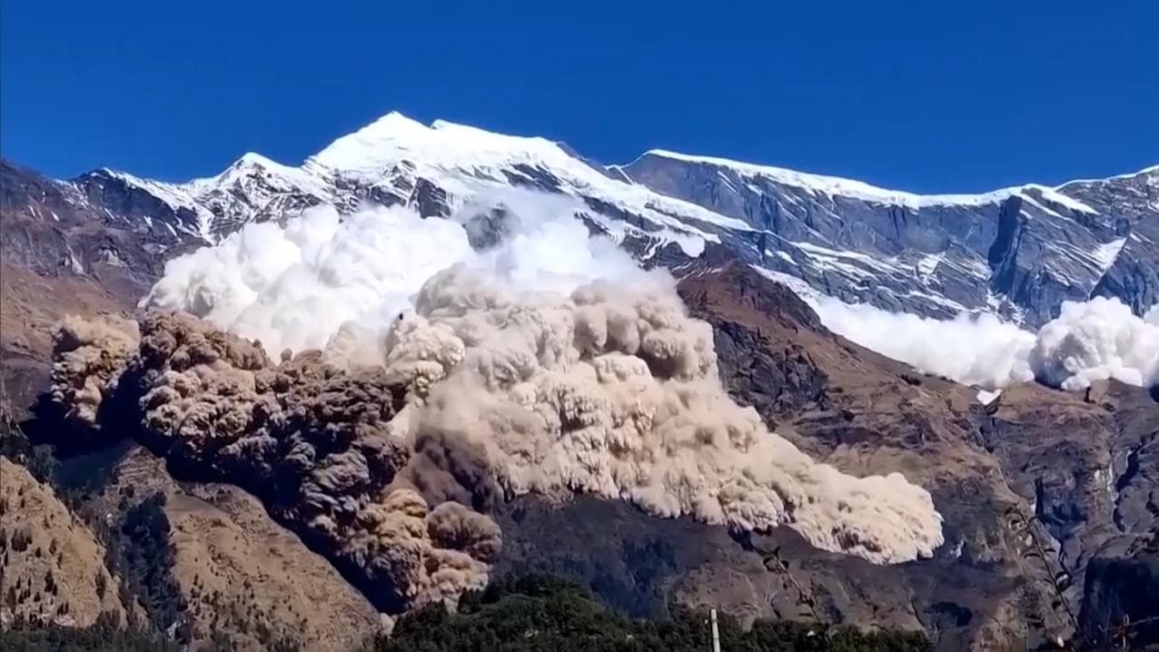 Watch: Avalanche rolls over school, sweeps through residential areas in Nepal  
