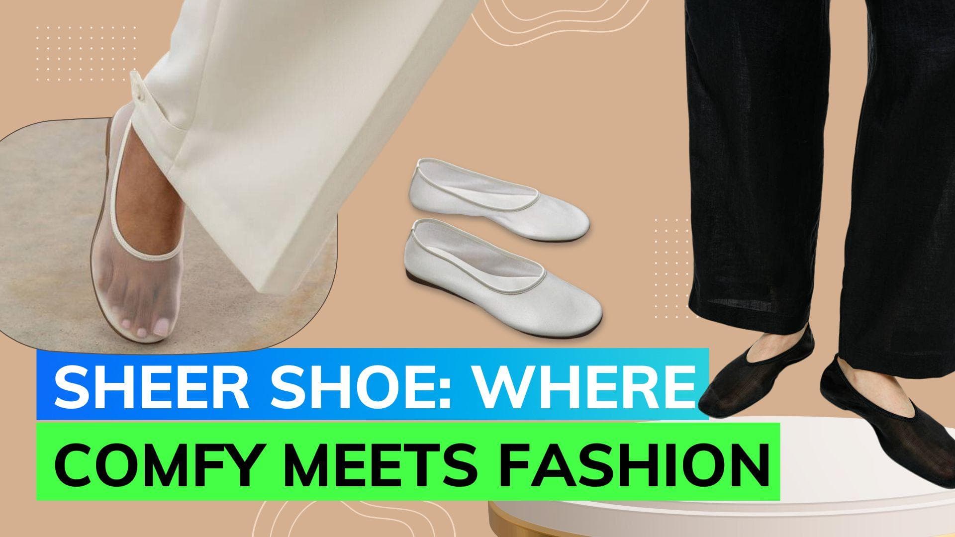 Sheer glamour: Introducing mesh flats, the latest trend in footwear