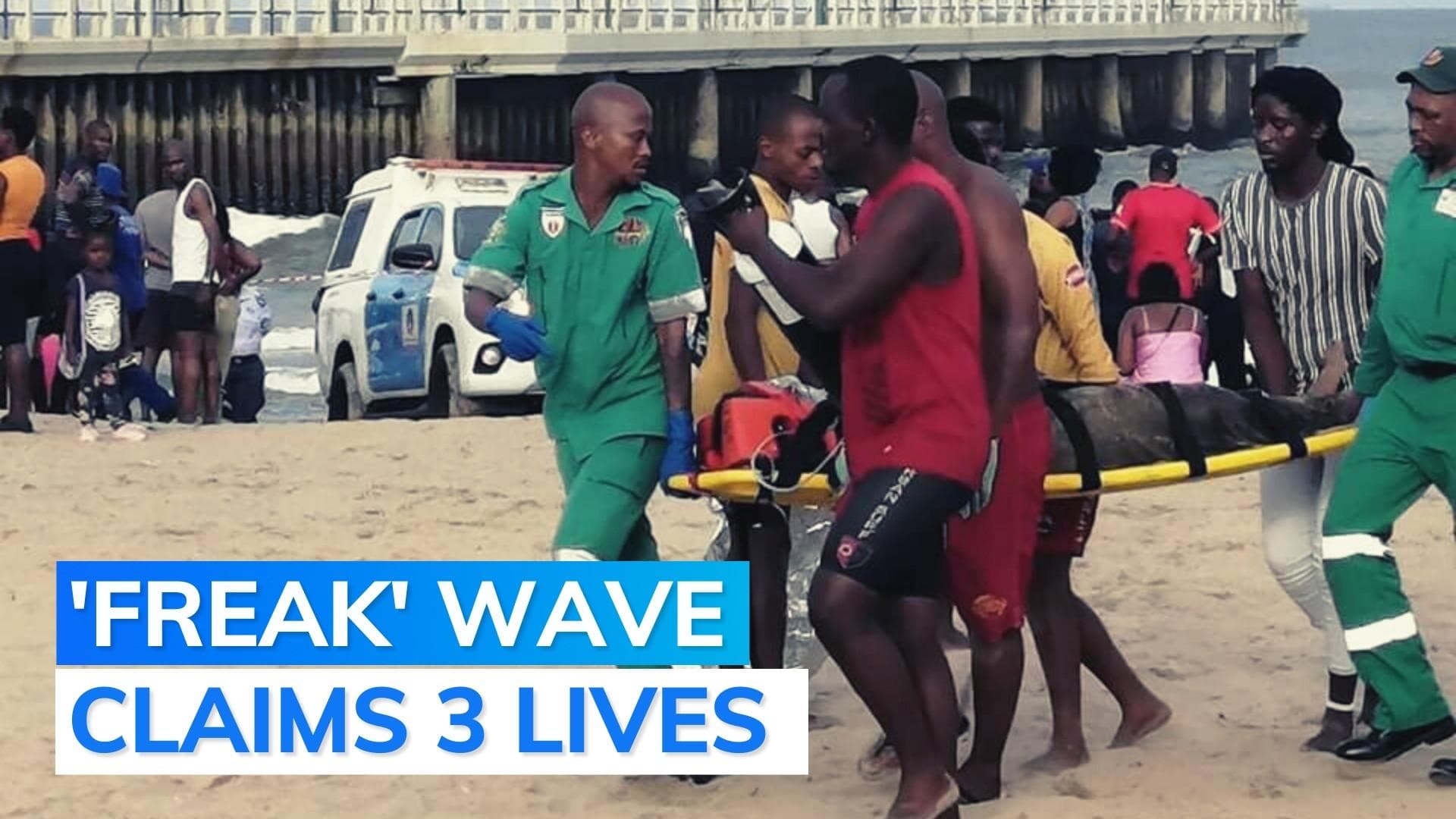 Massive wave hits Durban beach in South Africa; 3 dead