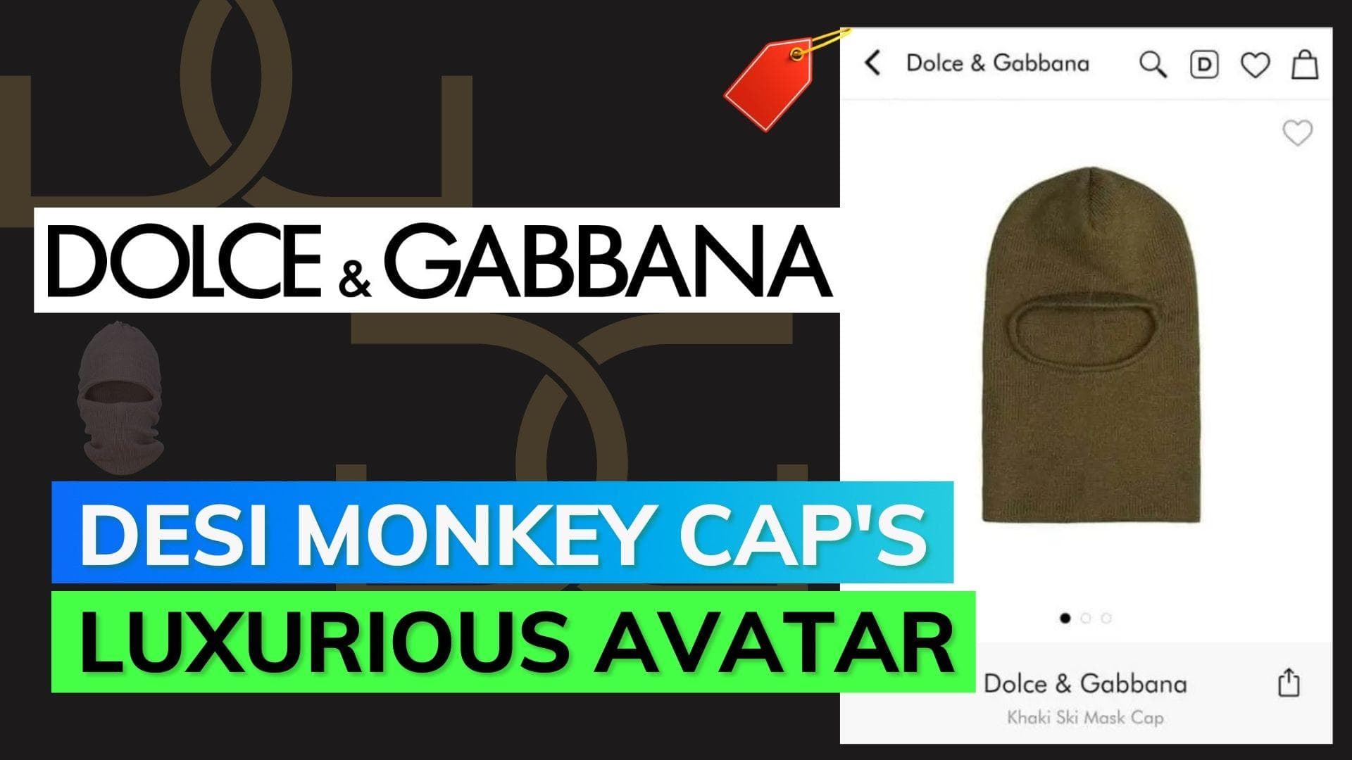 D&G's overpriced monkey cap ridiculed by netizens