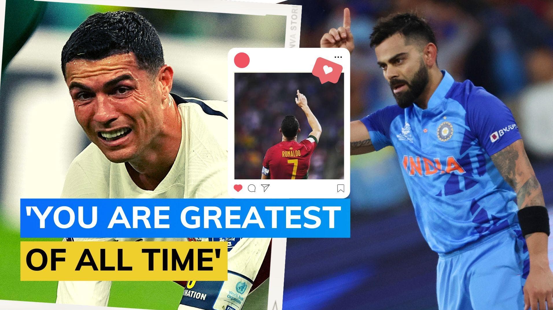 Virat Kohli pens emotional message in support of Cristiano Ronaldo