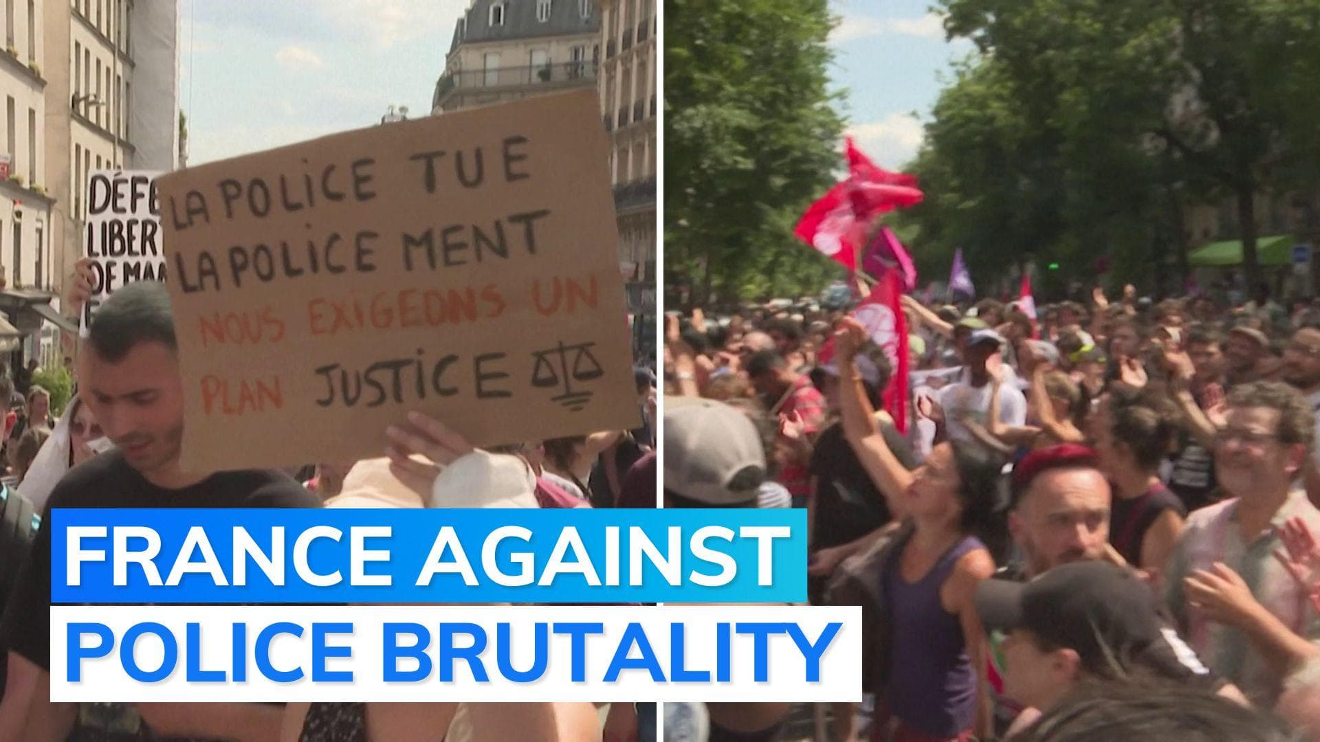 Defying police ban, protesters back on Paris streets week after nationwide riots