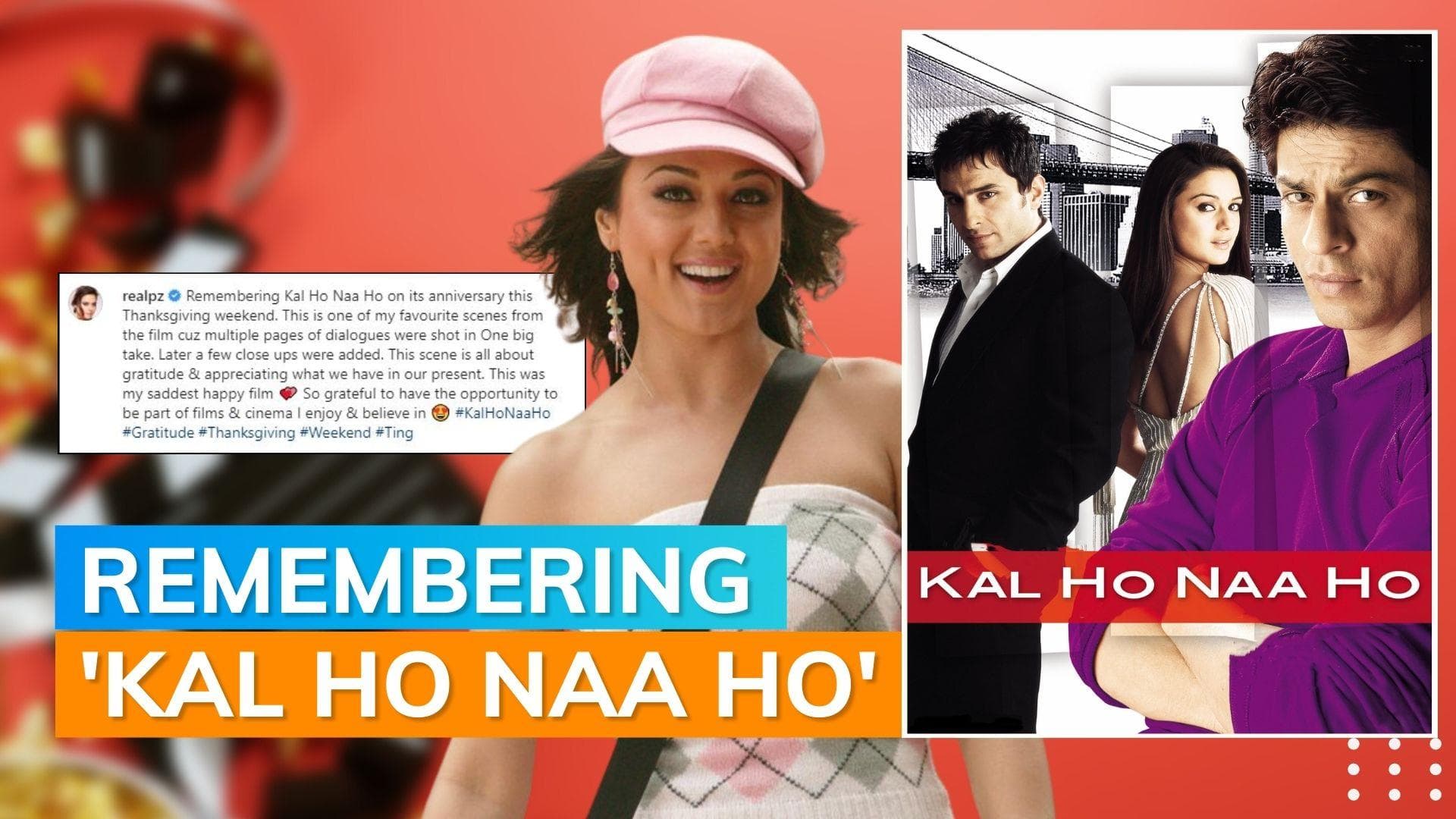 'Kal Ho Naa Ho' turns 19: Preity Zinta reveals her favourite scene from ‘saddest happy film'
