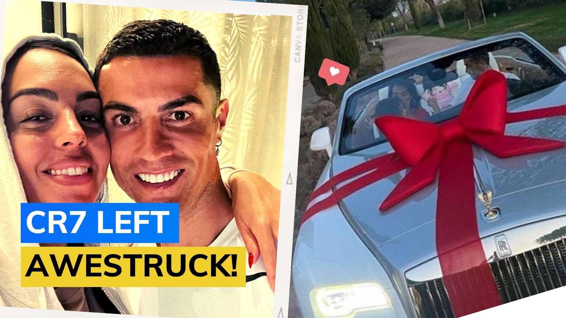 WATCH: Cristiano Ronaldo's partner surprises CR7 with Rolls Royce as Christmas gift