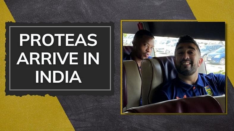 South Africa cricket team arrives for five-match T20I series vs India