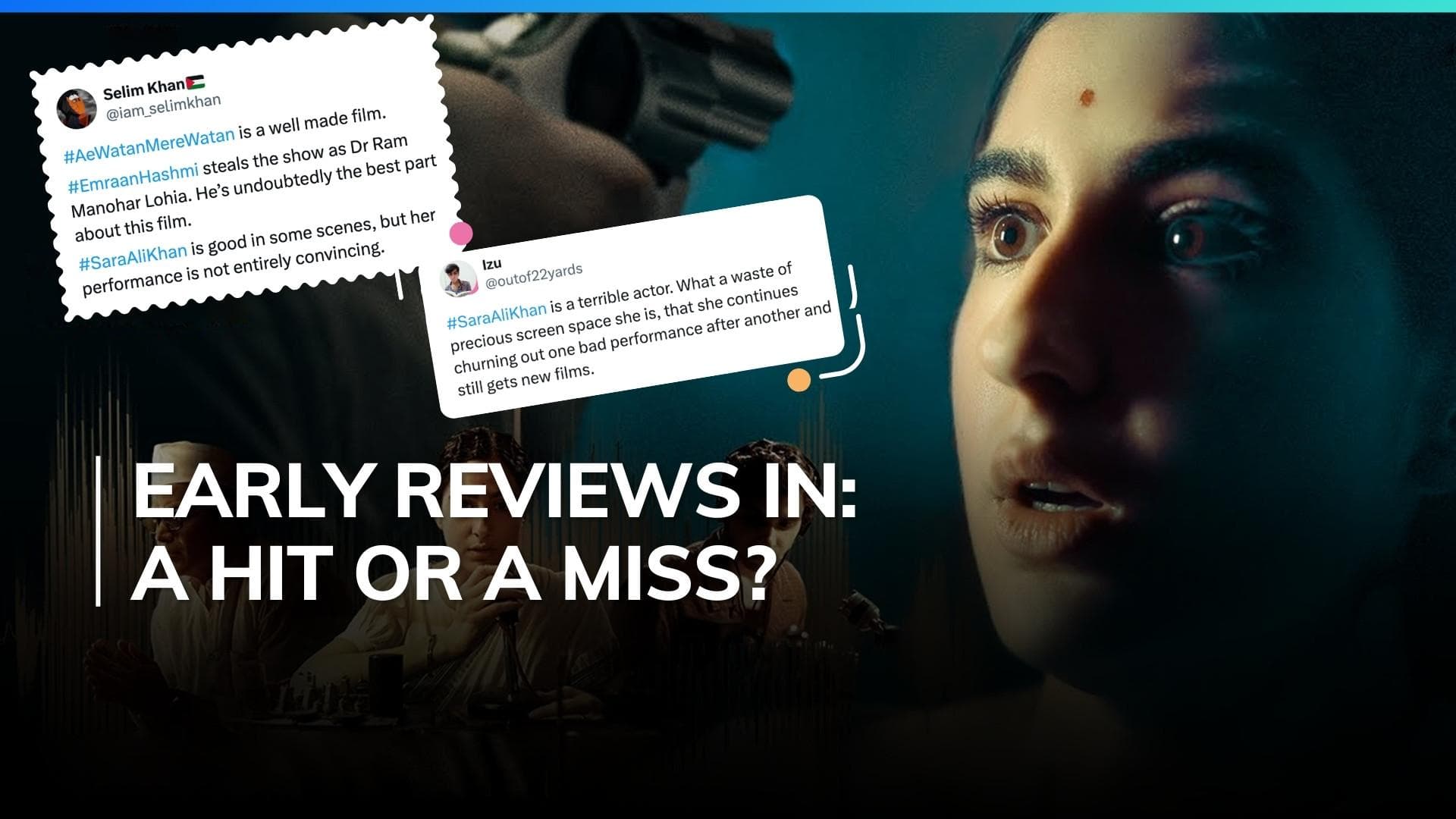 ‘Ae Watan Mere Watan’ X review: Sara Ali Khan and Emraan Hashmi starrer gets mixed reviews