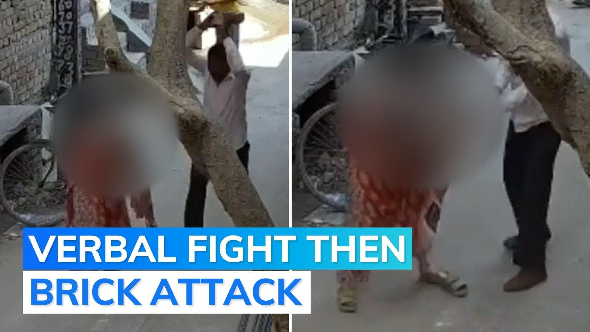 On cam: woman hit with a brick allegedly by father-in-law for wanting to work