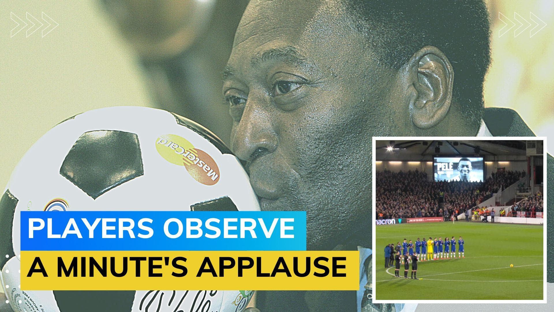 Watch! Tottenham and Chelsea pay tribute to Pele ahead of Premier League matches