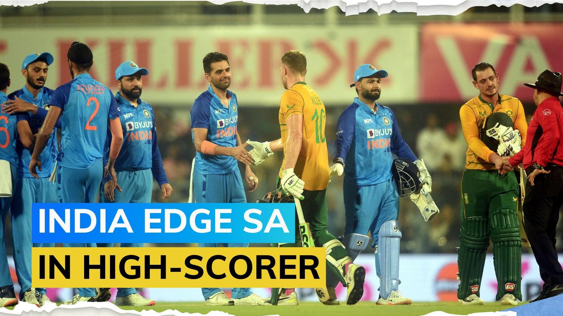 IND vs SA: India survive the David Miller show, seal first T20I series win at home against South Africa