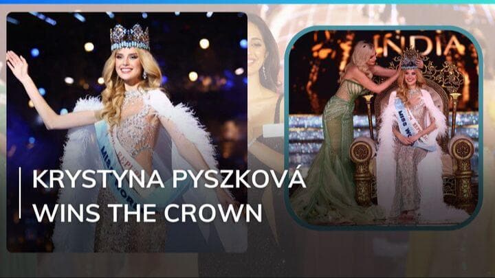 Krystyna Pyszková from Czech Republic crowned Miss World 2024